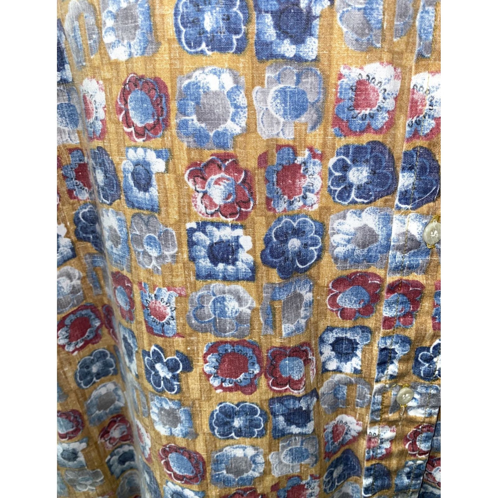 Reyn Spooner Reyn Spooner Mens Multi Color Flower Print Aloha Hawaiian Shirt Large Collar-Down Button-Up Short Sleeve Casual Regular Size US L / EU 52-54 / 3 - 4 Thumbnail