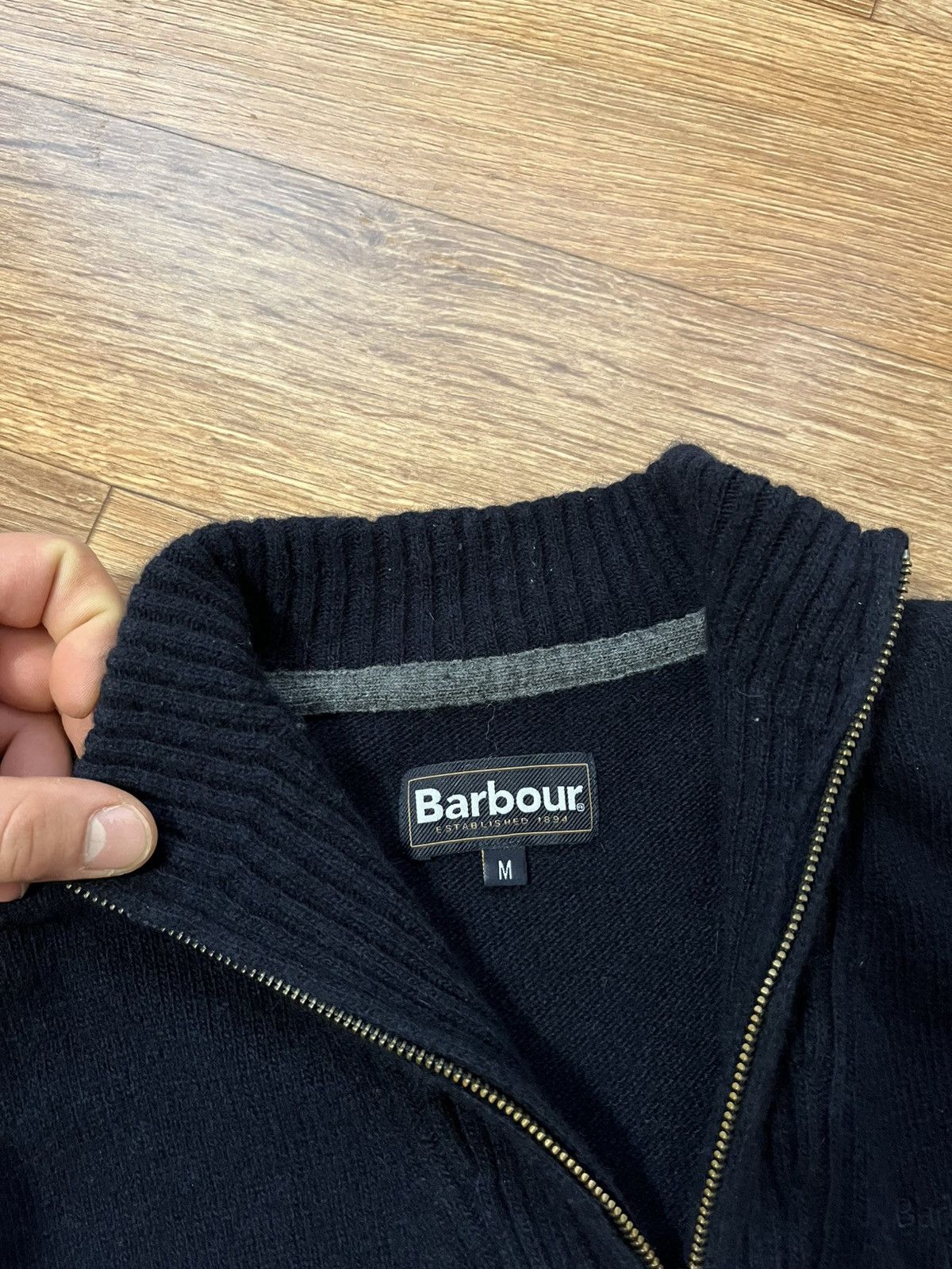 Barbour Vintage Barbour 1/4 Zip Wool Sweater Size US M / EU 48-50 / 2 - 4 Thumbnail