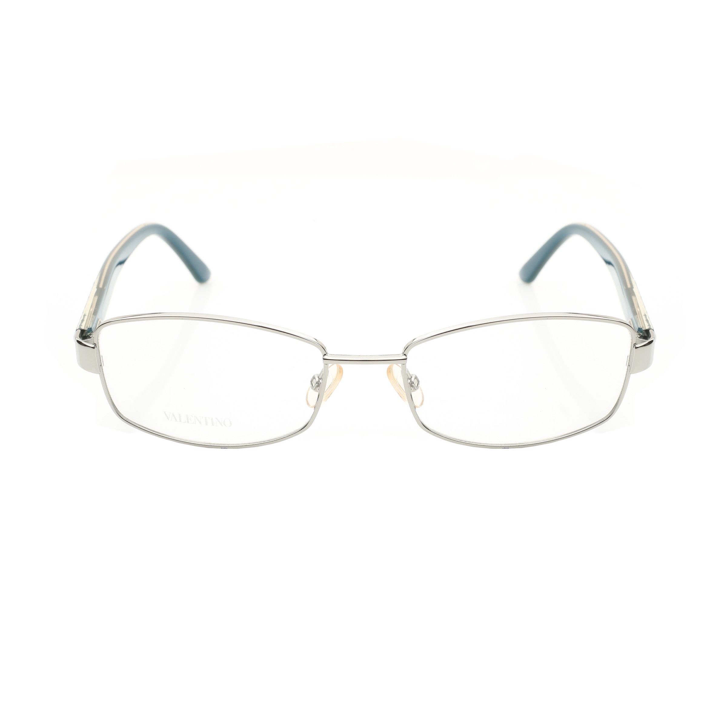 Valentino Valentino '90s Blue & Black Rectangular Glasses Size ONE SIZE - 3 Thumbnail