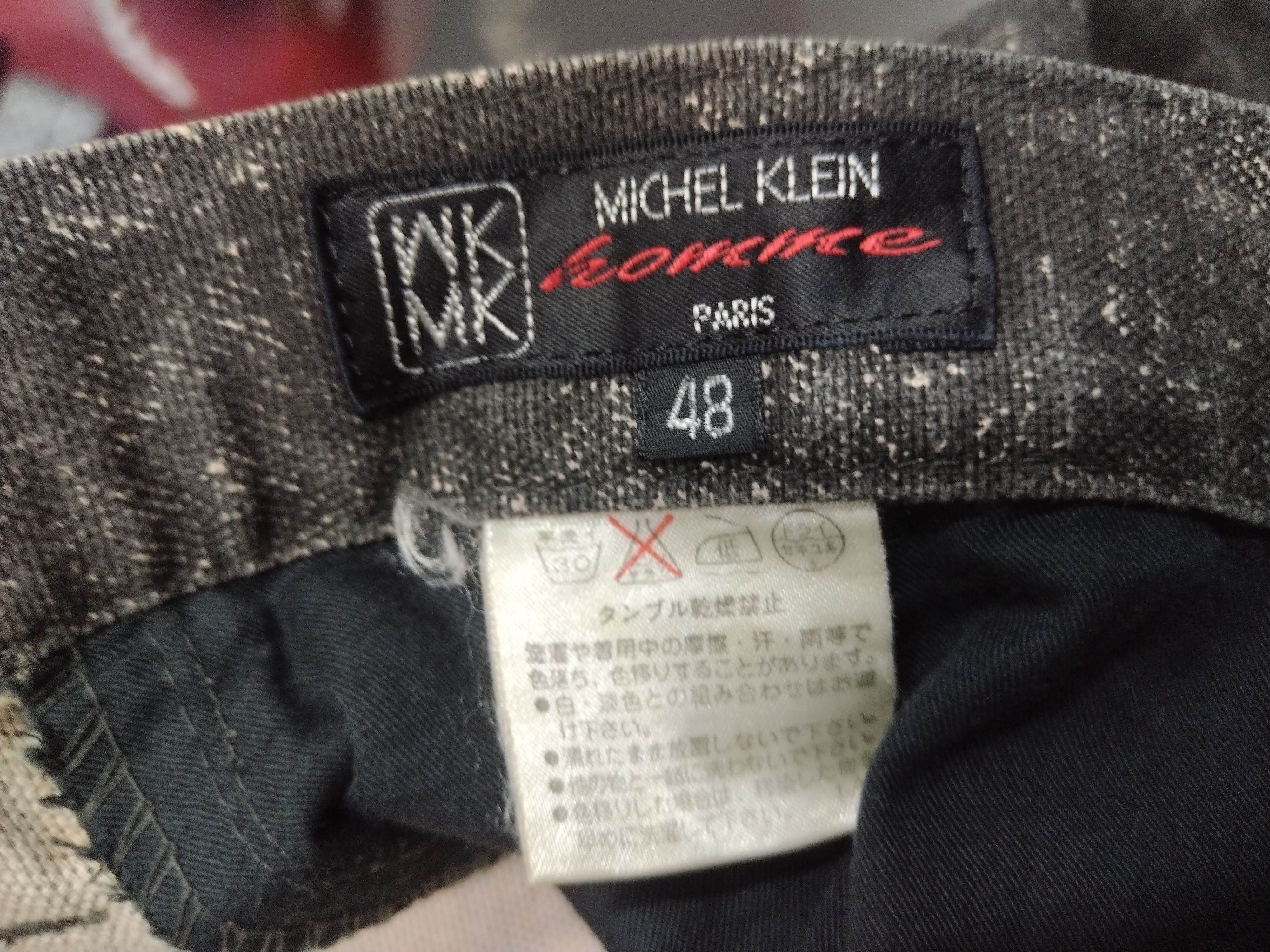 14th Addiction MICHEL KLEIN PARIS washed design straight cut denim jeans Size US 31 - 8 Thumbnail