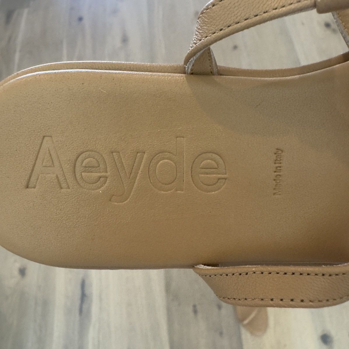 aeyde Aeyde Nettie Hazelnut Nappa Leather Sandals EU 37/US 7 Size US 7 / IT 37 - 4 Thumbnail