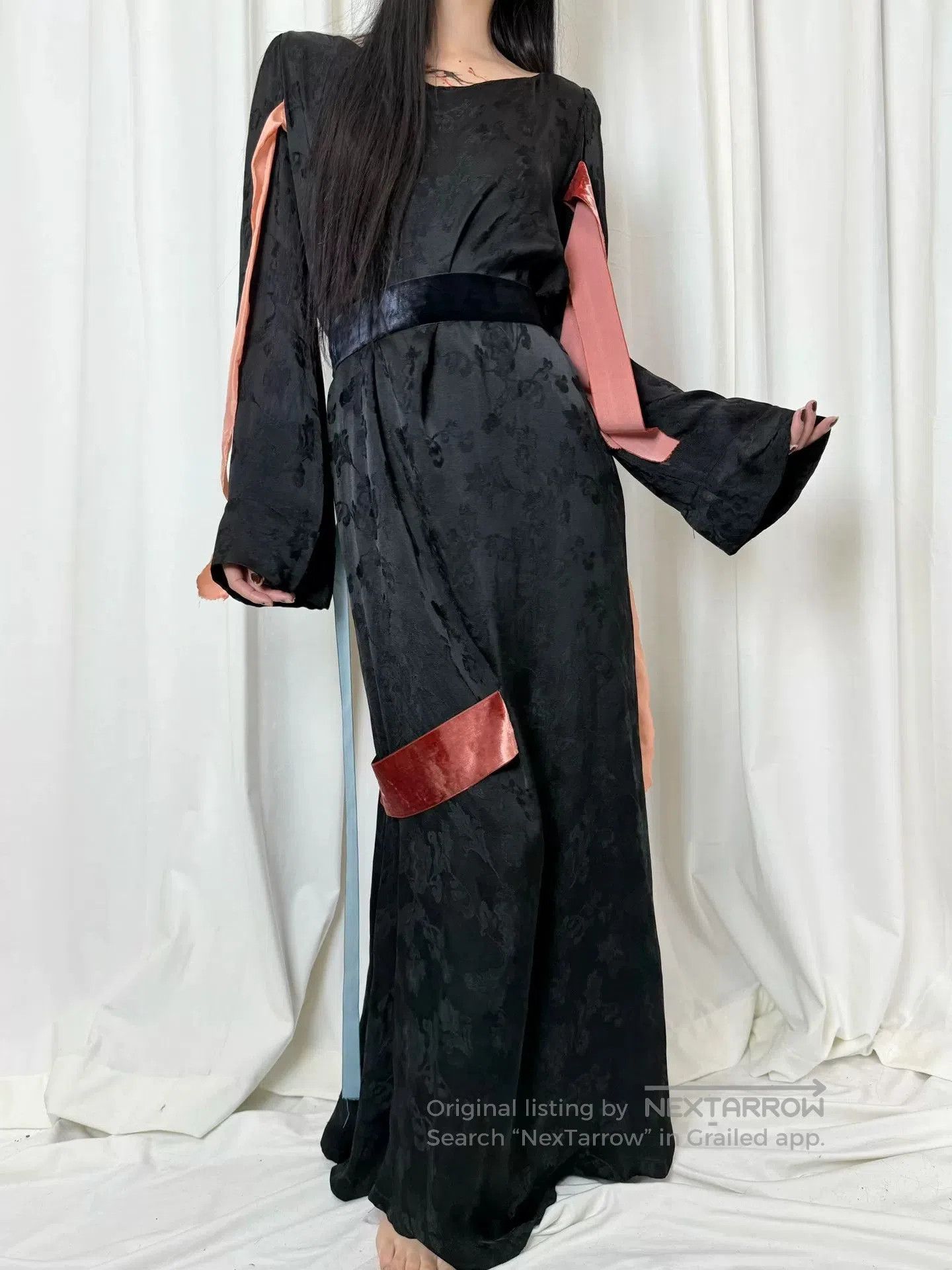 Masaki Matsushima Masaki Matsushima Silk Long Dress with Patterns. Size M / US 6-8 / IT 42-44 - 2 Thumbnail