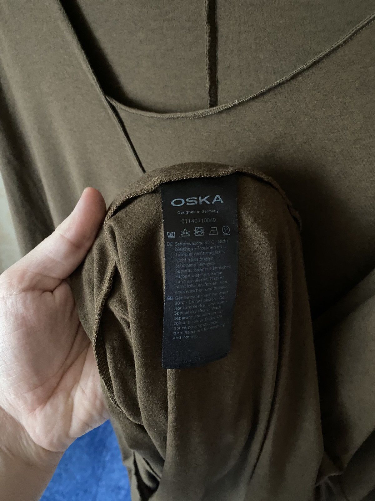 OSKA OSKA Asymmetric Avant-Gard Brown designer dress Size XL / US 12-14 / IT 48-50 - 4 Thumbnail