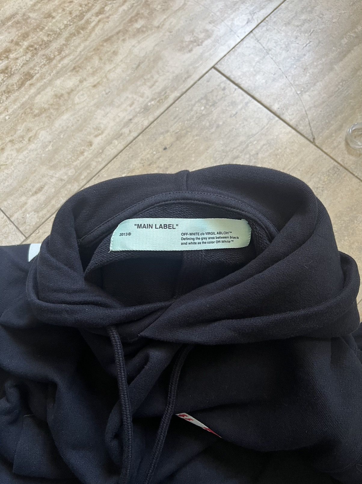 Off-White Off White Diag Split Logo Slim Hoodie Mens - M Size US M / EU 48-50 / 2 - 5 Thumbnail
