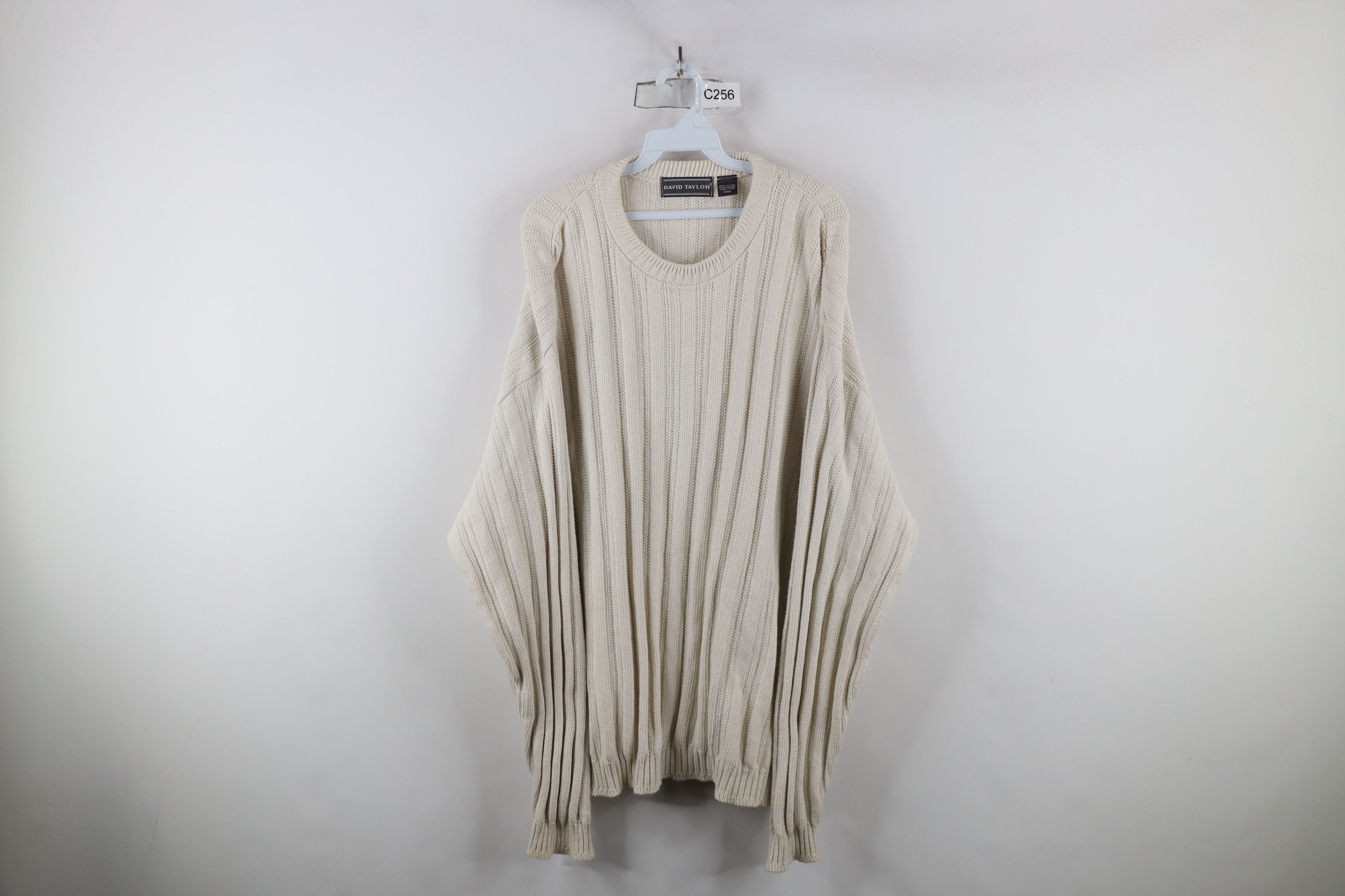 Vintage Vintage 90s Streetwear Framed Cotton Ribbed Knit Sweater USA Size US XXL / EU 58 / 5 - 1 Thumbnail