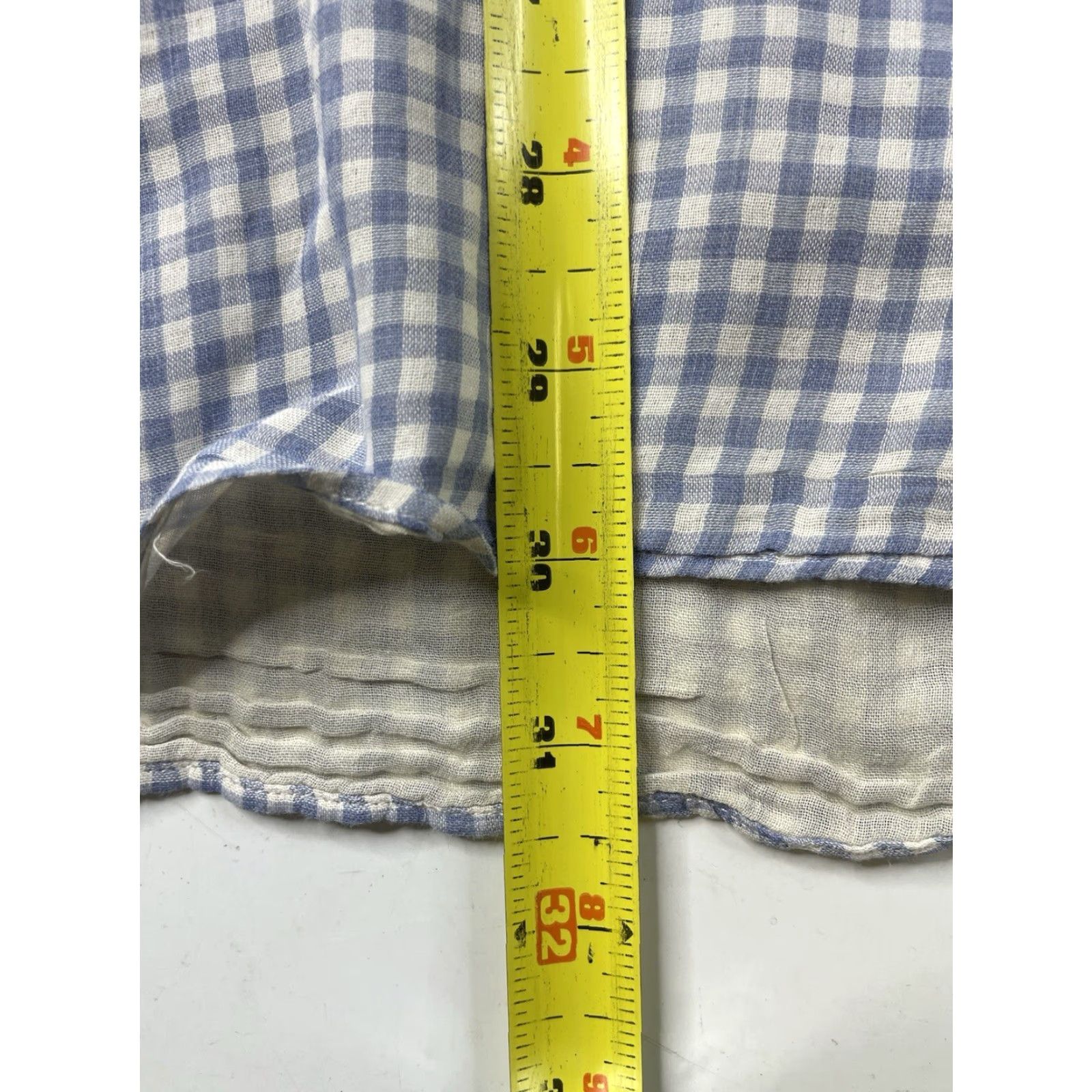 Billy Reid Billy Reid Shirt Mens XL Button-Up Long Sleeve Gingham Plaid Blue Multicolor Check Casual Business Travel Wedding Standard Cut Size US XL / EU 56 / 4 - 6 Thumbnail