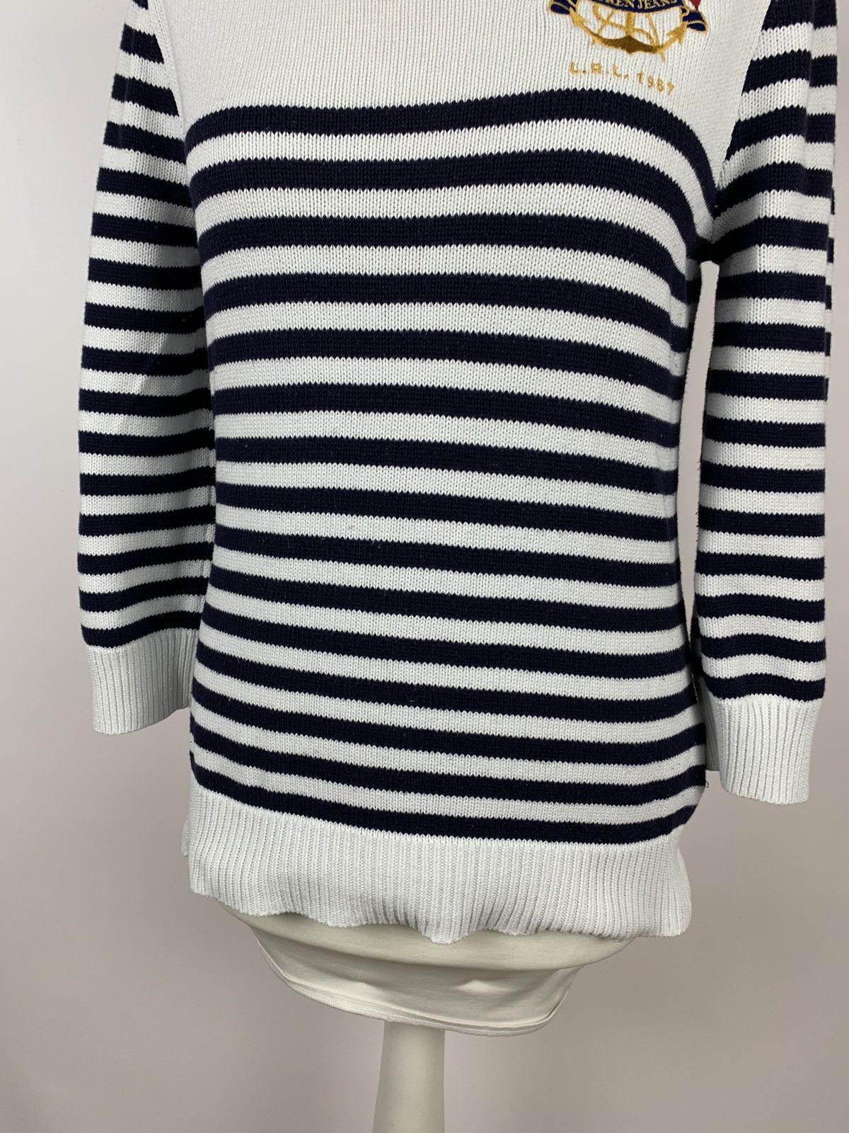 Lauren Ralph Lauren Lauren Jeans Company Ralph Lauren Knit Striped Sweater Sz M Size M / US 6-8 / IT 42-44 - 3 Thumbnail