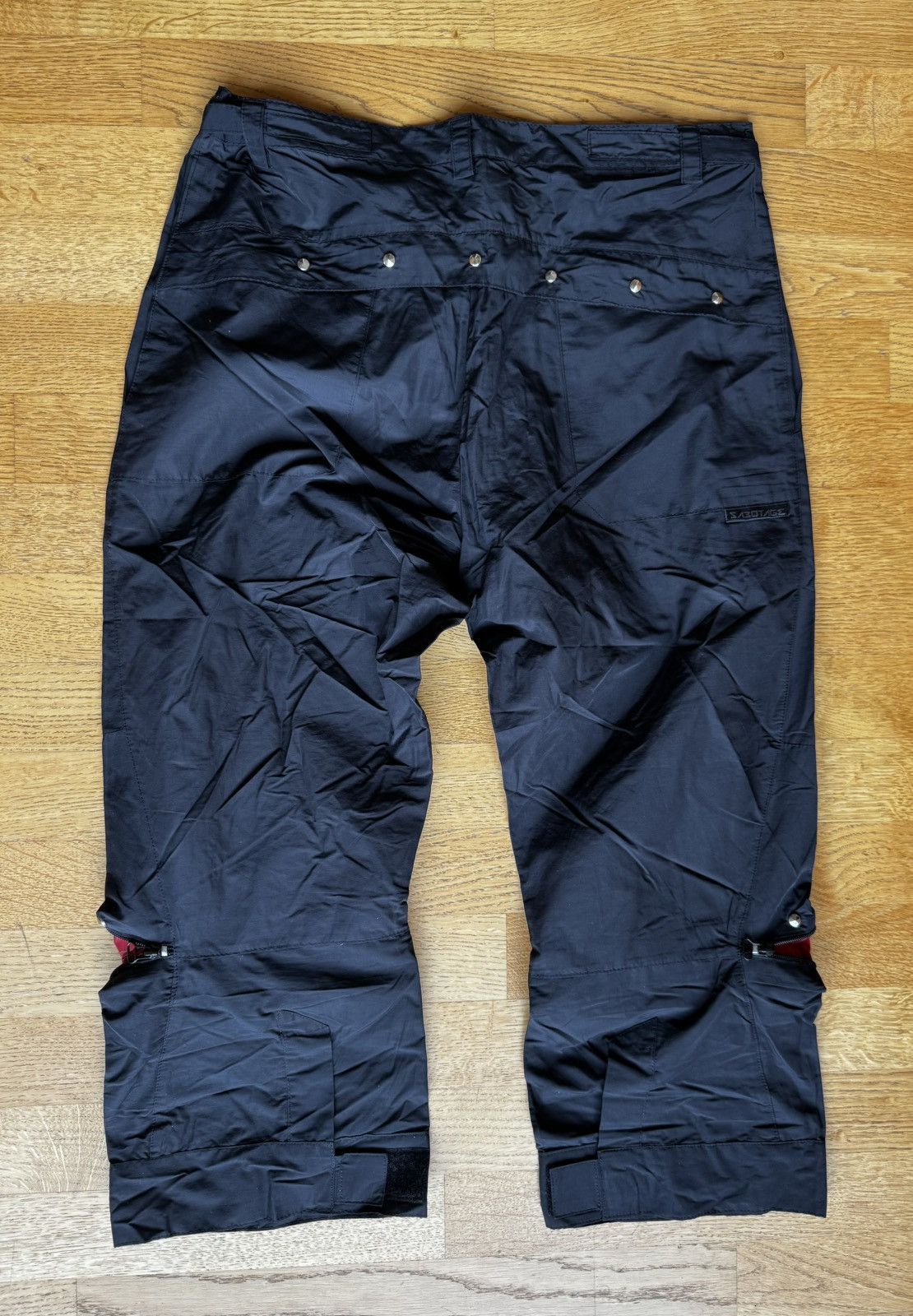 Walter Van Beirendonck NOS 1990‘s Sabotage Contrast Zip Panel/Rivet Rave Pants Size US 34 / EU 50 - 13 Thumbnail
