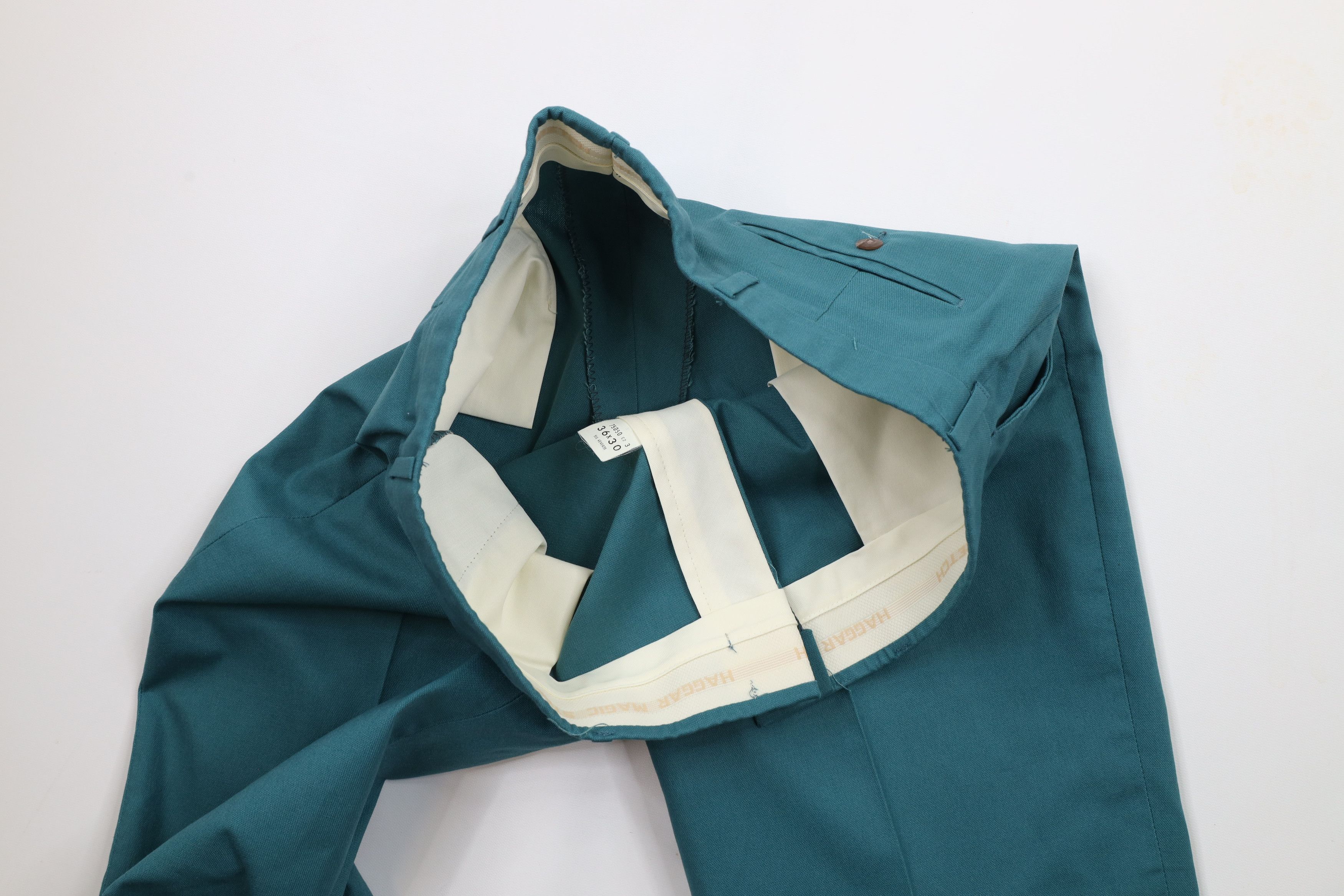 Vintage Vintage 70s Streetwear Wide Leg Bell Bottoms Pants Teal USA Size US 36 / EU 52 - 7 Thumbnail
