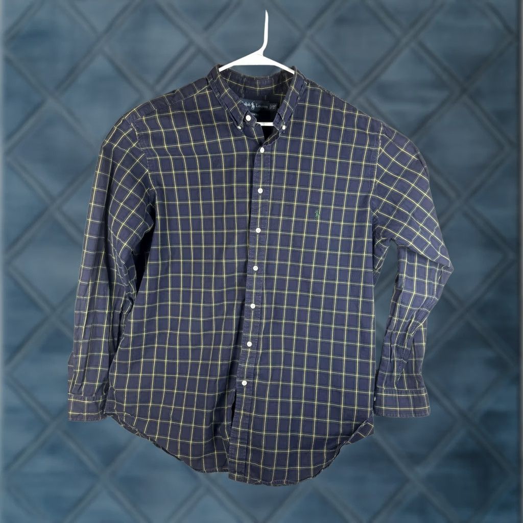Ralph Lauren Ralph Lauren Shirt Mens 2XLT Blue Yellow Plaid Classic Fit Button-Down Casual Size US XXL / EU 58 / 5 - 1 Thumbnail