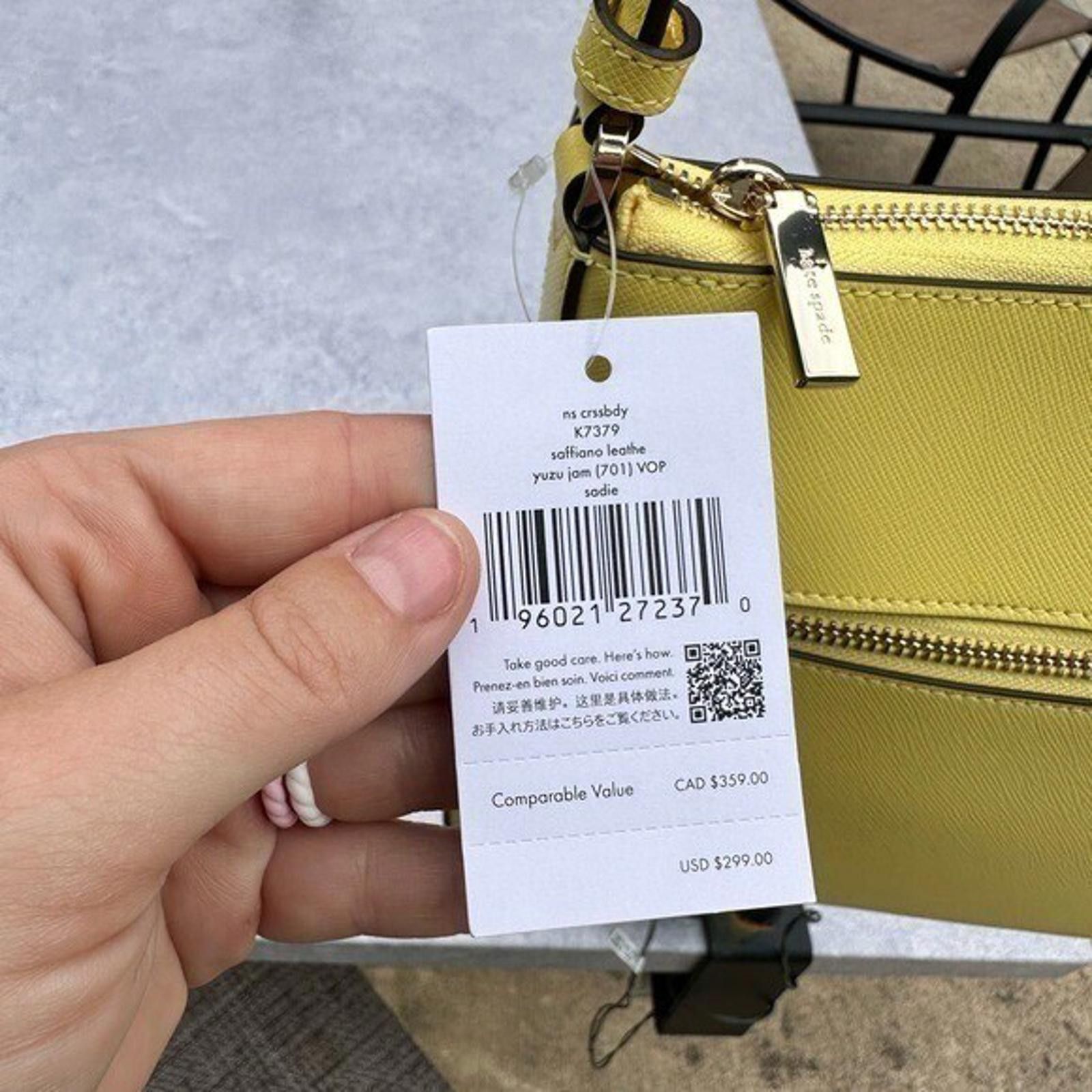 Other Kate Spade Sadie North South Crossbody Leather Yellow Size ONE SIZE - 8 Thumbnail