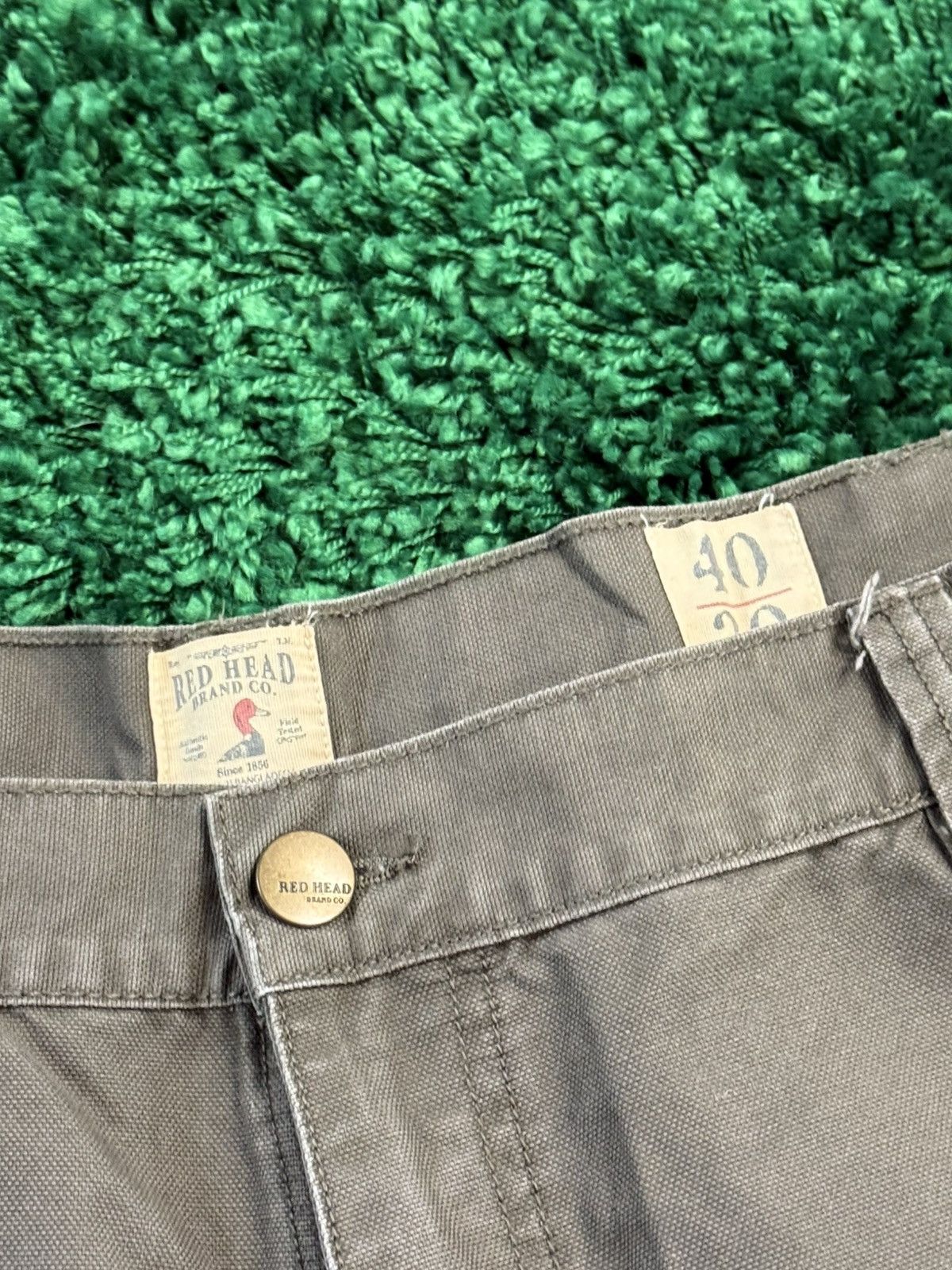 Redhead Vintage Olive Green Red Head Cargo Pants Sz. 40 Size US 40 / EU 56 - 4 Thumbnail