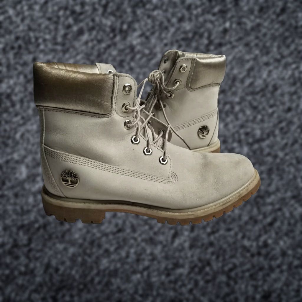 Timberland Timberland 6 Inch Premium Waterproof Leather Women's 9 W Boots Taupe Beige Size US 9 / IT 39 - 1 Thumbnail