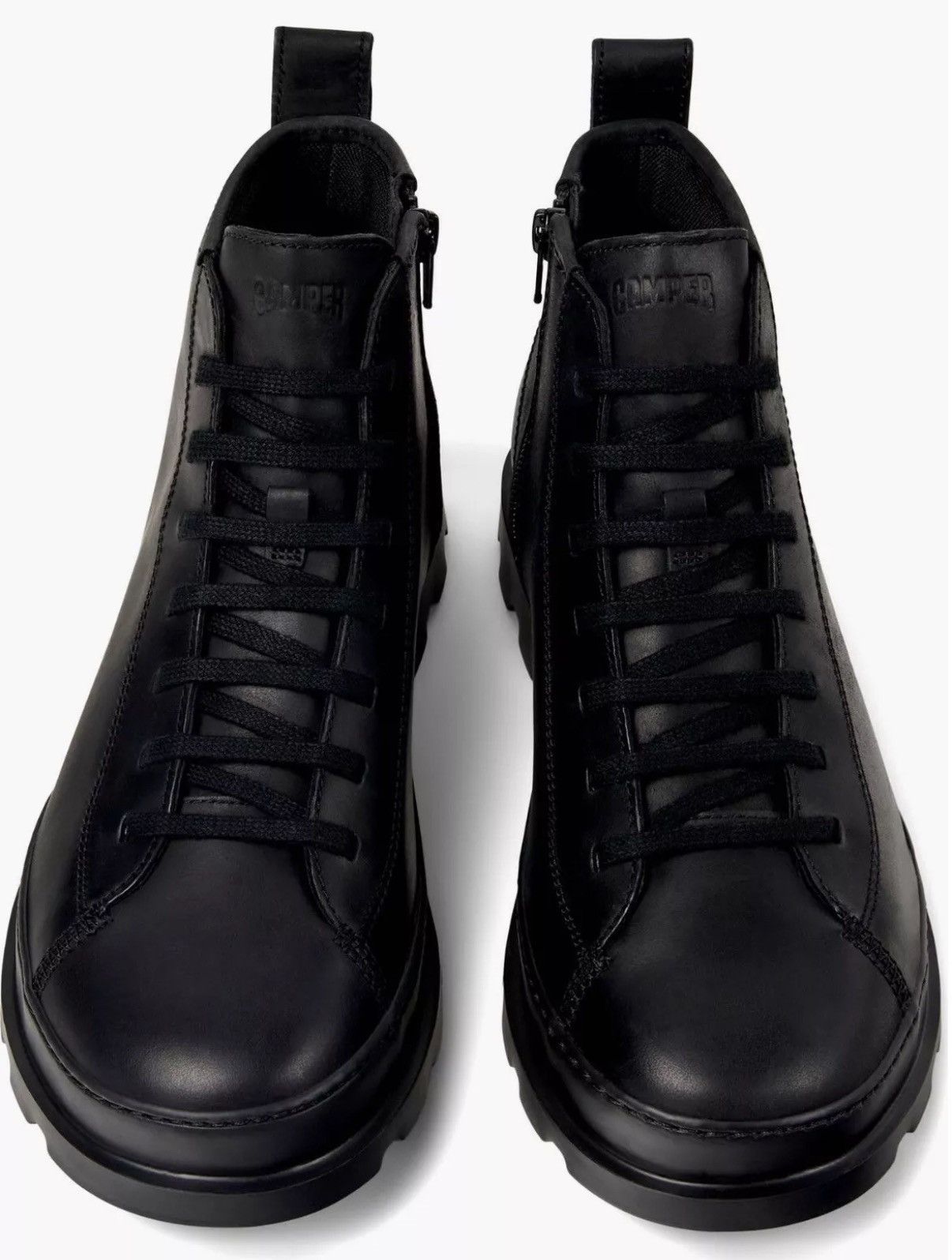 Camper Brutus Men’s Boots Black Leather New Size 41 EU 8US