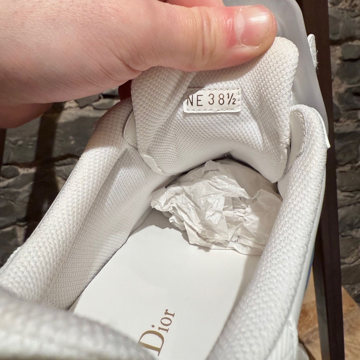 Dior Dior Dior-ID Strap White Blue Sole Sneakers Size US 8.5 / IT 38.5 - 14 Thumbnail