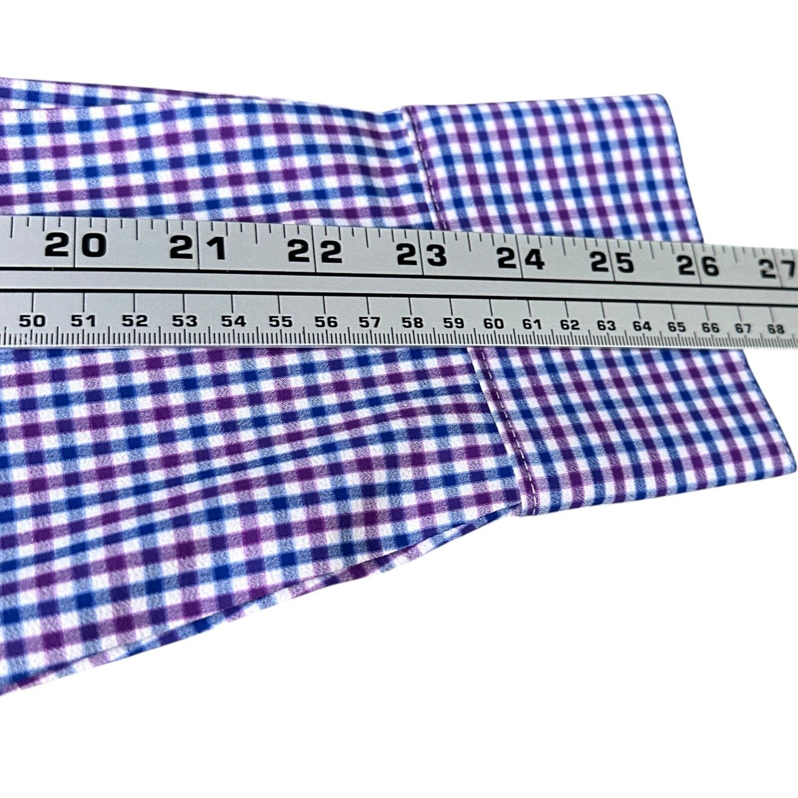 Mizzen+Main Mizzen + Main Shirt Men’s Medium Blue Purple Long Sleeve Size US M / EU 48-50 / 2 - 9 Thumbnail
