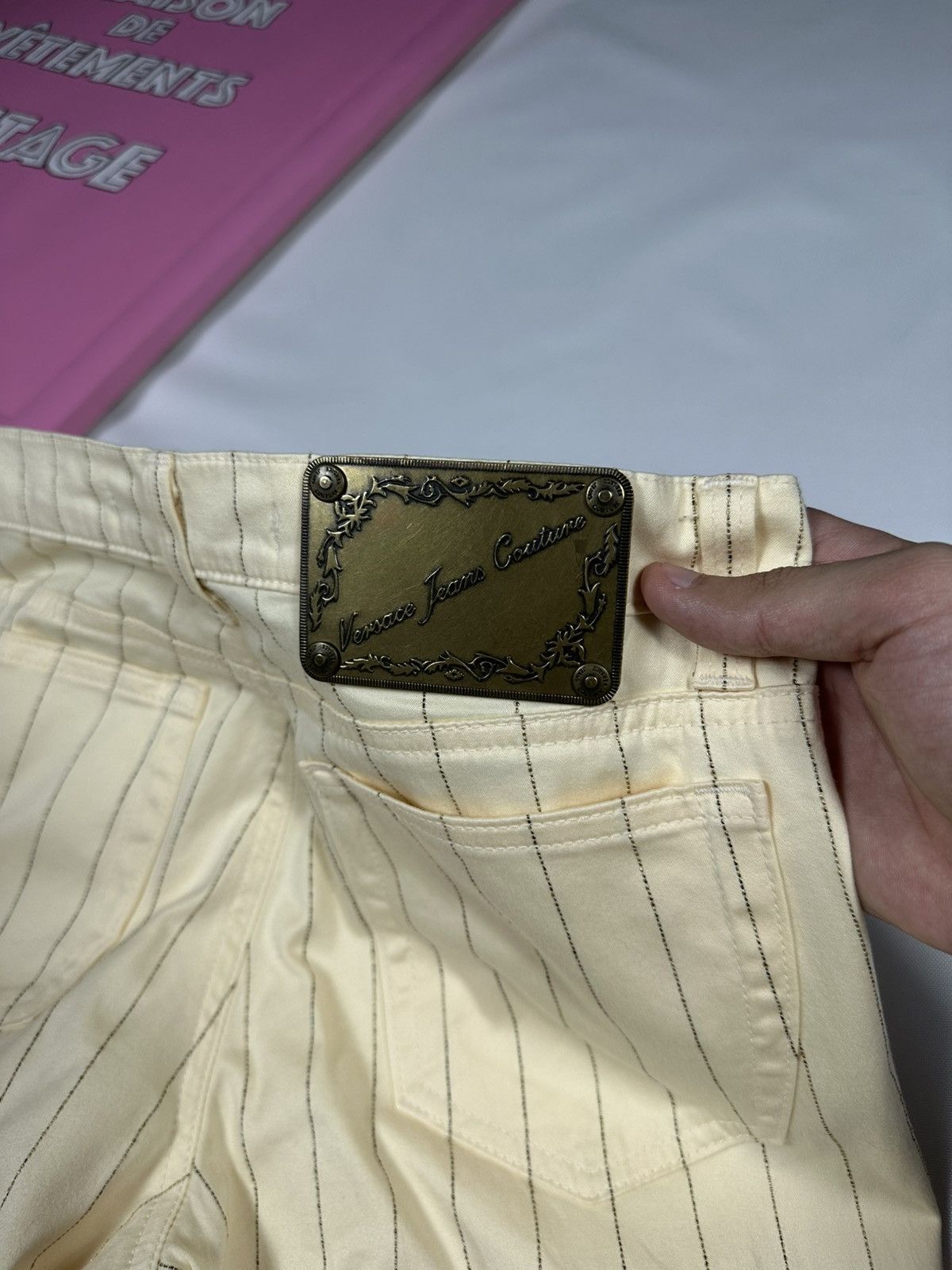 Versace Jeans Couture Versace Jeans Couture Vintage Striped Pants Trousers Disco Size 27" / US 4 / IT 40 - 18 Thumbnail