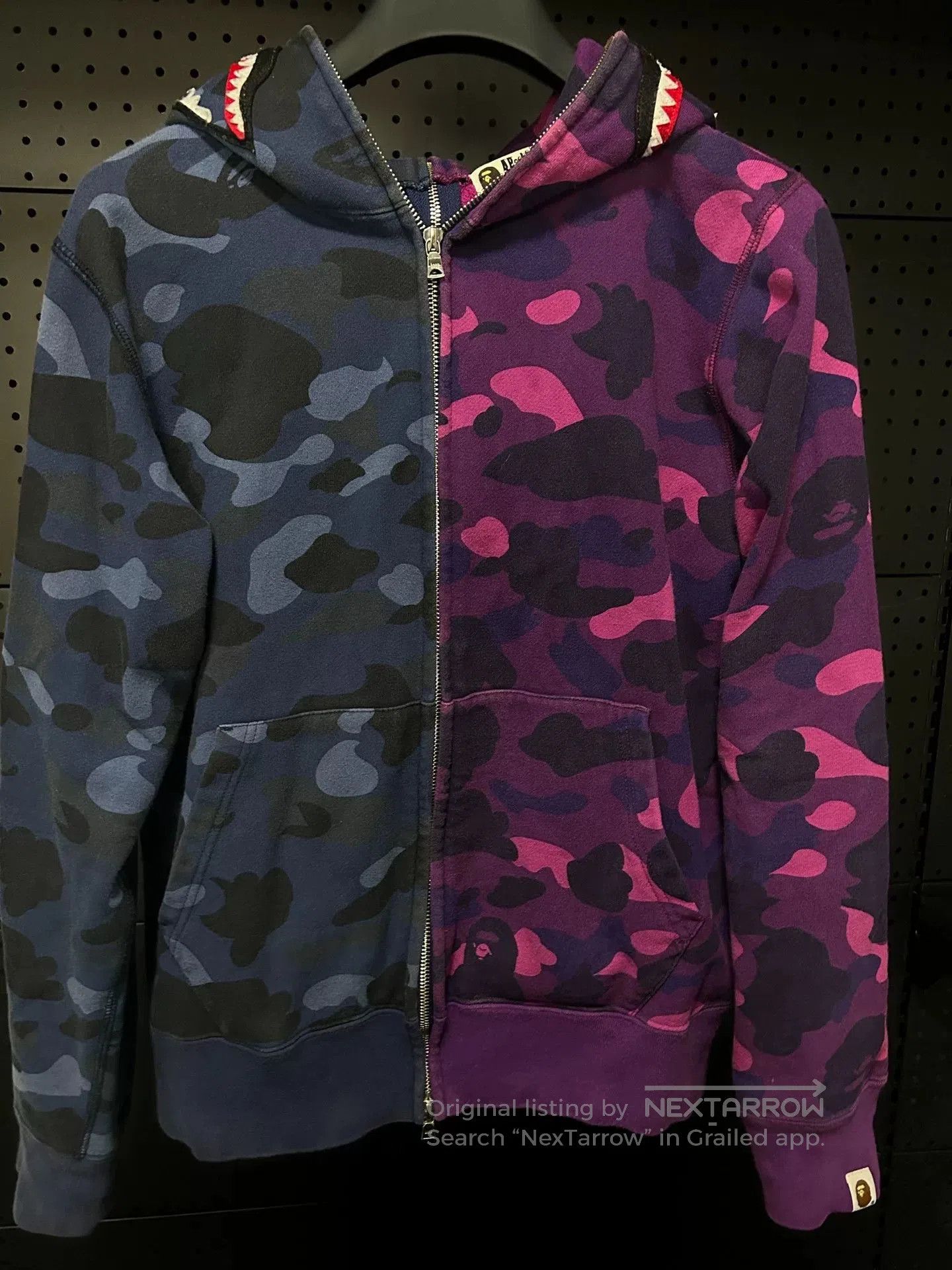 Bape Bape Shark Jacket Blue Purple Size M. Size US M / EU 48-50 / 2 - 1 Thumbnail