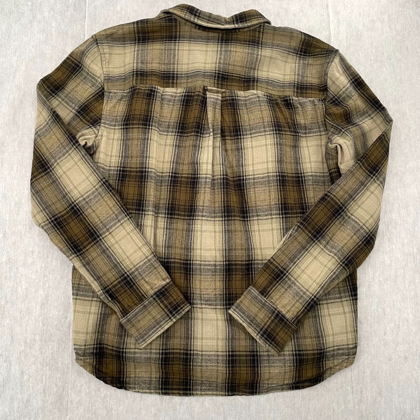 True Religion VINTAGE True Religion Shirt Adult Large Brown Flannel Long Sleeve Button-Up Mens L Plaid Classic Western Coffee Brown 90s Mens L Size US L / EU 52-54 / 3 - 2 Thumbnail