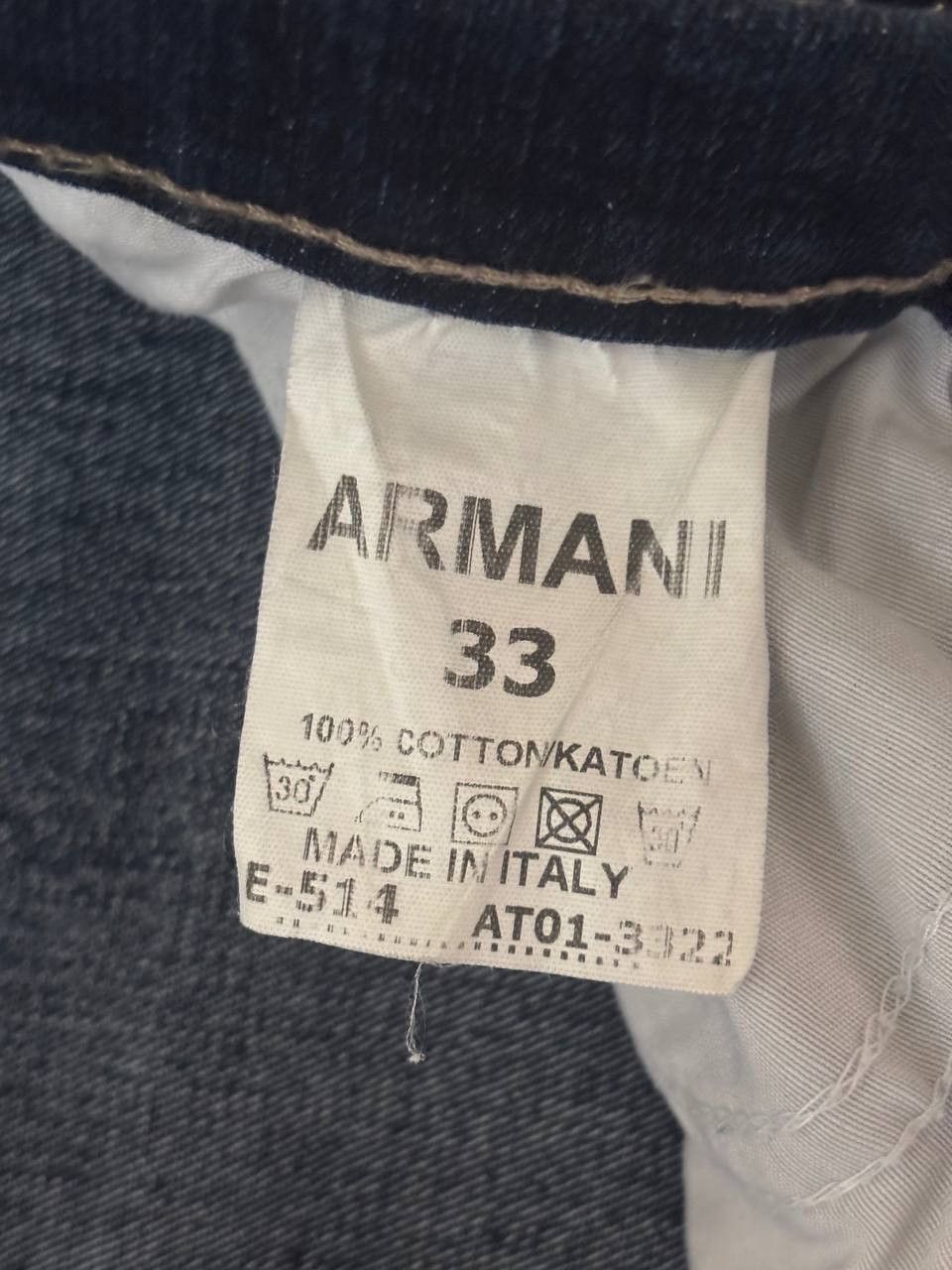 Armani Armani Jeans – Dark Wash Straight Fit Denim Size US 33 - 4 Thumbnail