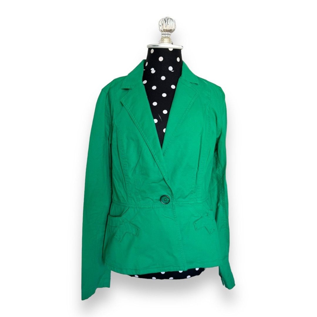 Other CAbi Womens Jacket Sz S Verde Green Single Button Blazer Size S / US 4 / IT 40 - 4 Thumbnail