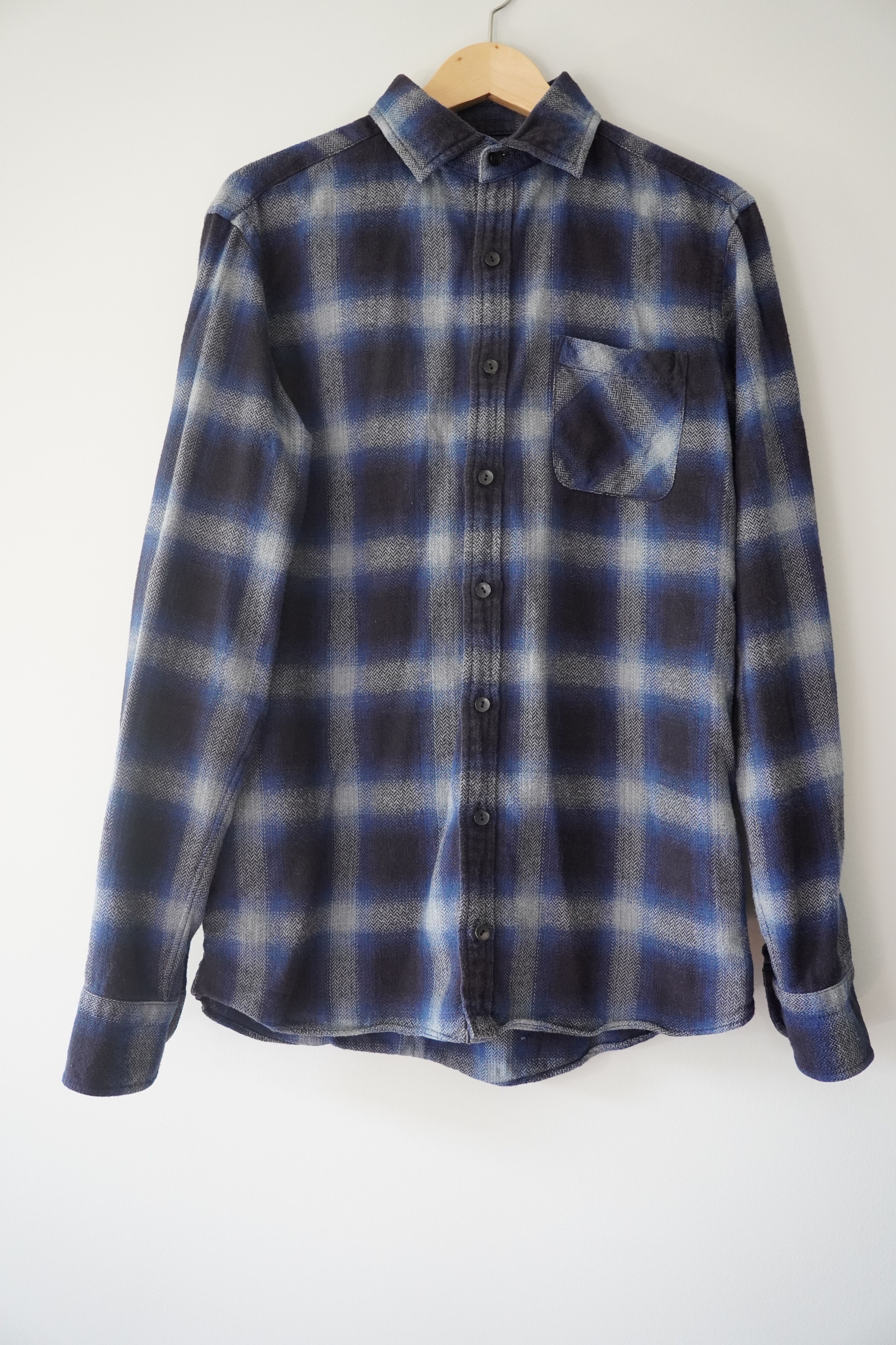 Kolor Blue check long-sleeve button-up shirt Size US L / EU 52-54 / 3 - 1 Thumbnail