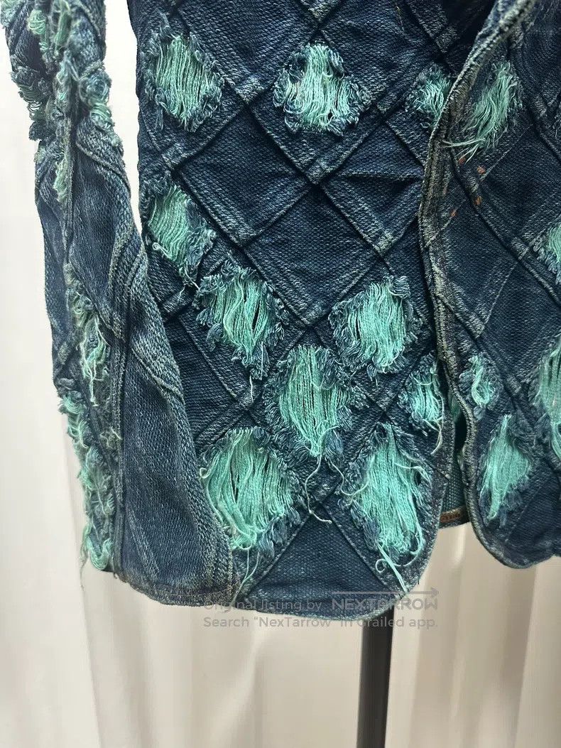 Junya Watanabe Junya Watanabe Checked distressed denim jacket Size US M / EU 48-50 / 2 - 5 Thumbnail