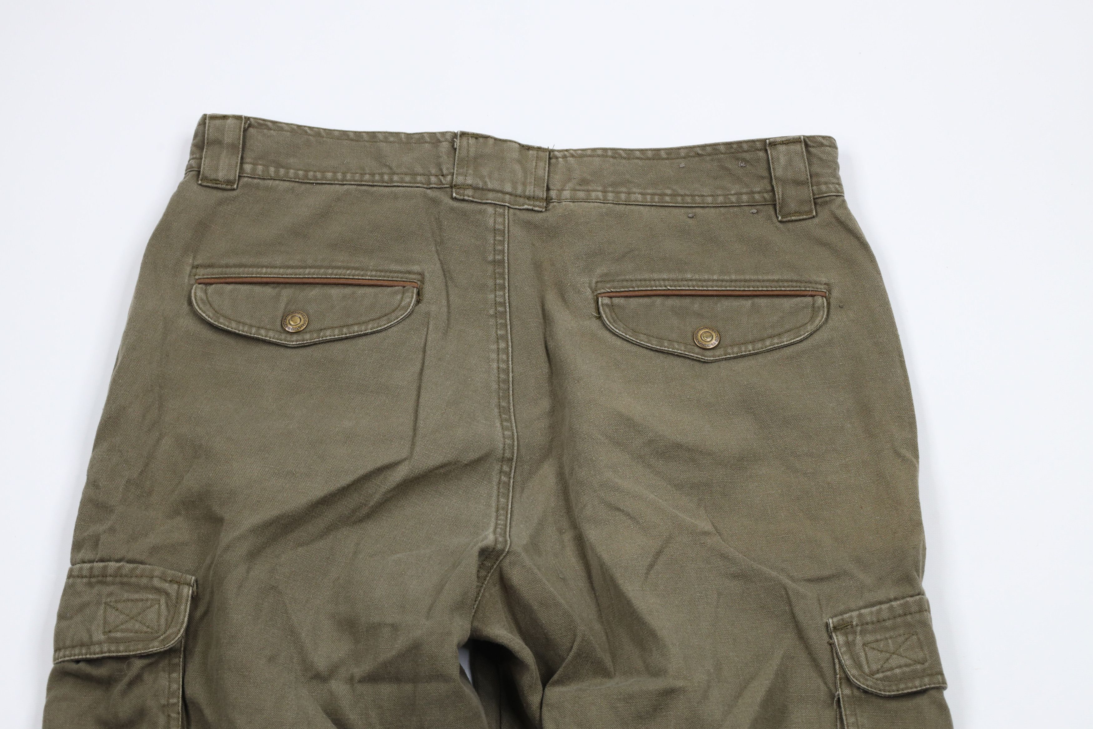 Vintage Vintage 90s Streetwear Pleated Military Surplus Cargo Pants Size US 34 / EU 50 - 10 Thumbnail