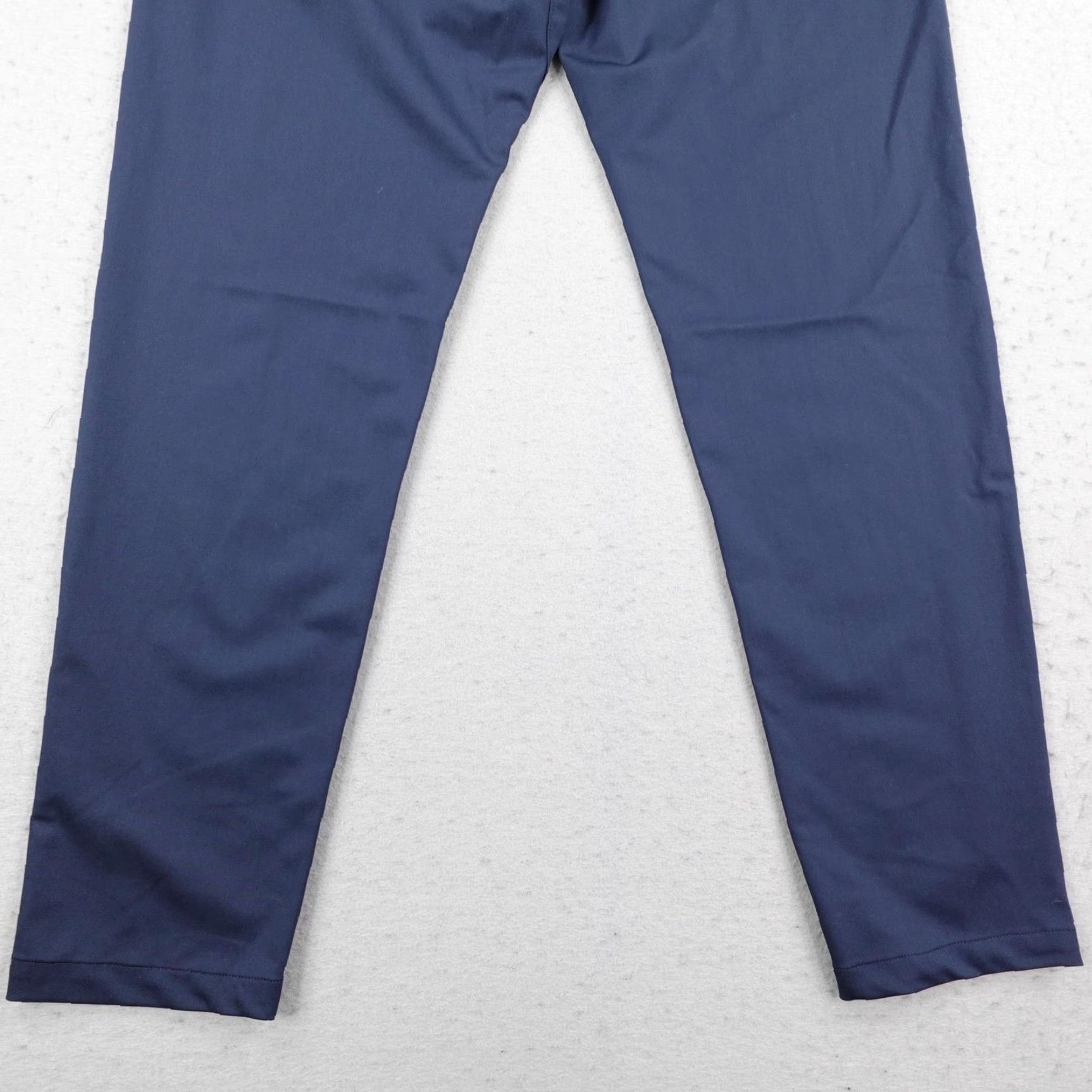 YoungLA YoungLA Pants Mens 34L Straight Chino Slacks Blue 32 Inseam Office Tech Performance Slim Pockets Logo Breachable Blue Size US 34 / EU 50 - 6 Thumbnail