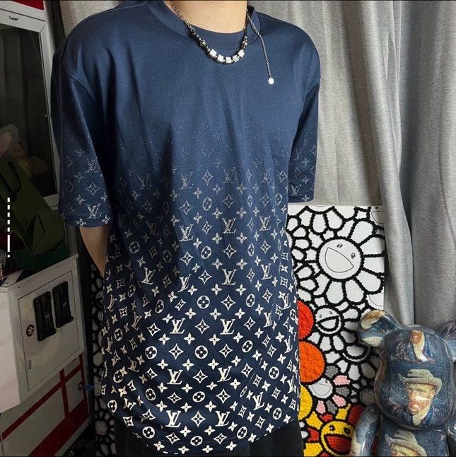 Louis Vuitton Louis Vuitton Full-print dark grain gradient short sleeve Size US XL / EU 56 / 4 - 7 Thumbnail