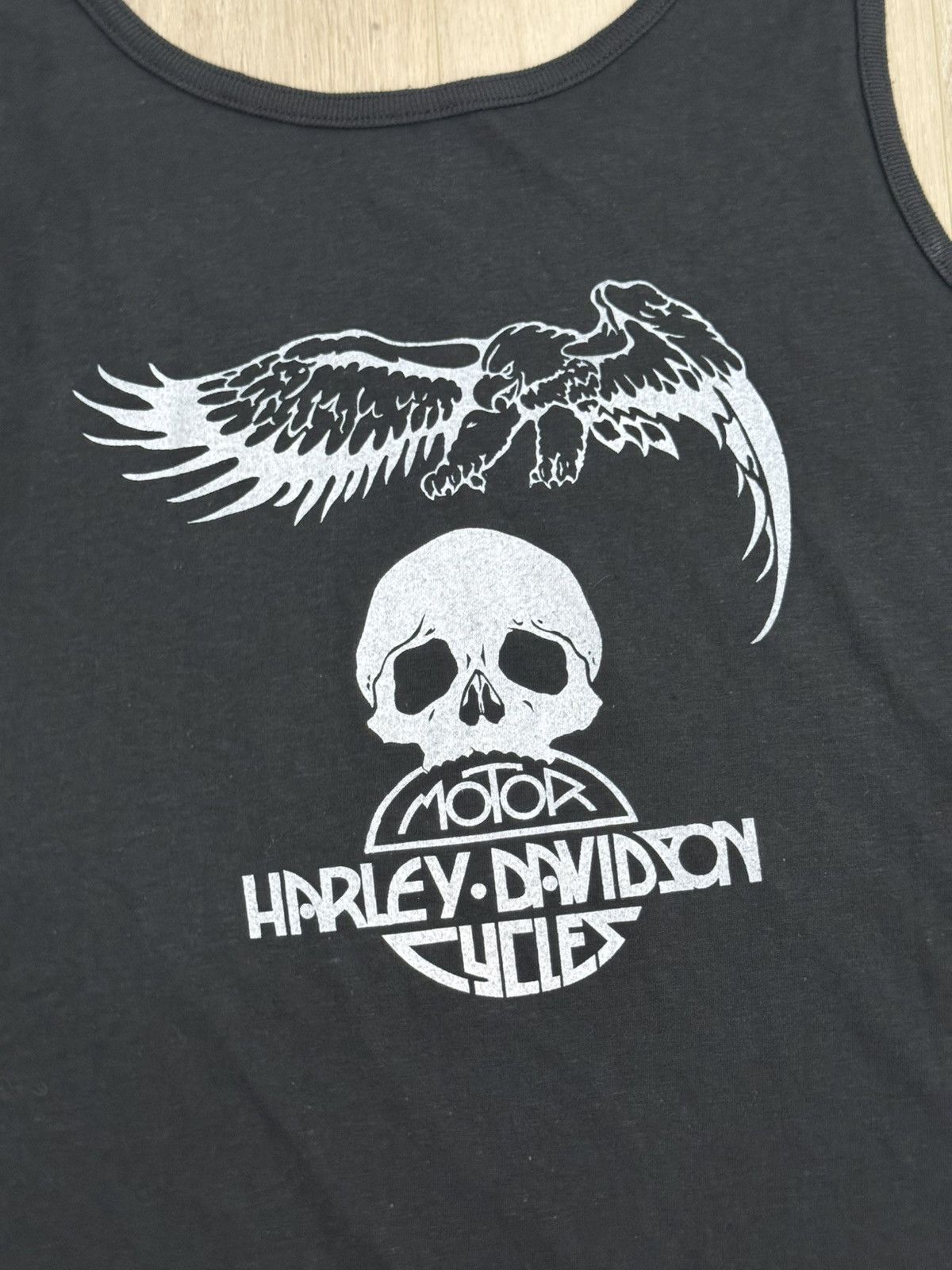 Harley Davidson 80s Rare Genuine Hawg 3D Emblem Harley Davidson Tee / Tank Size US M / EU 48-50 / 2 - 3 Thumbnail
