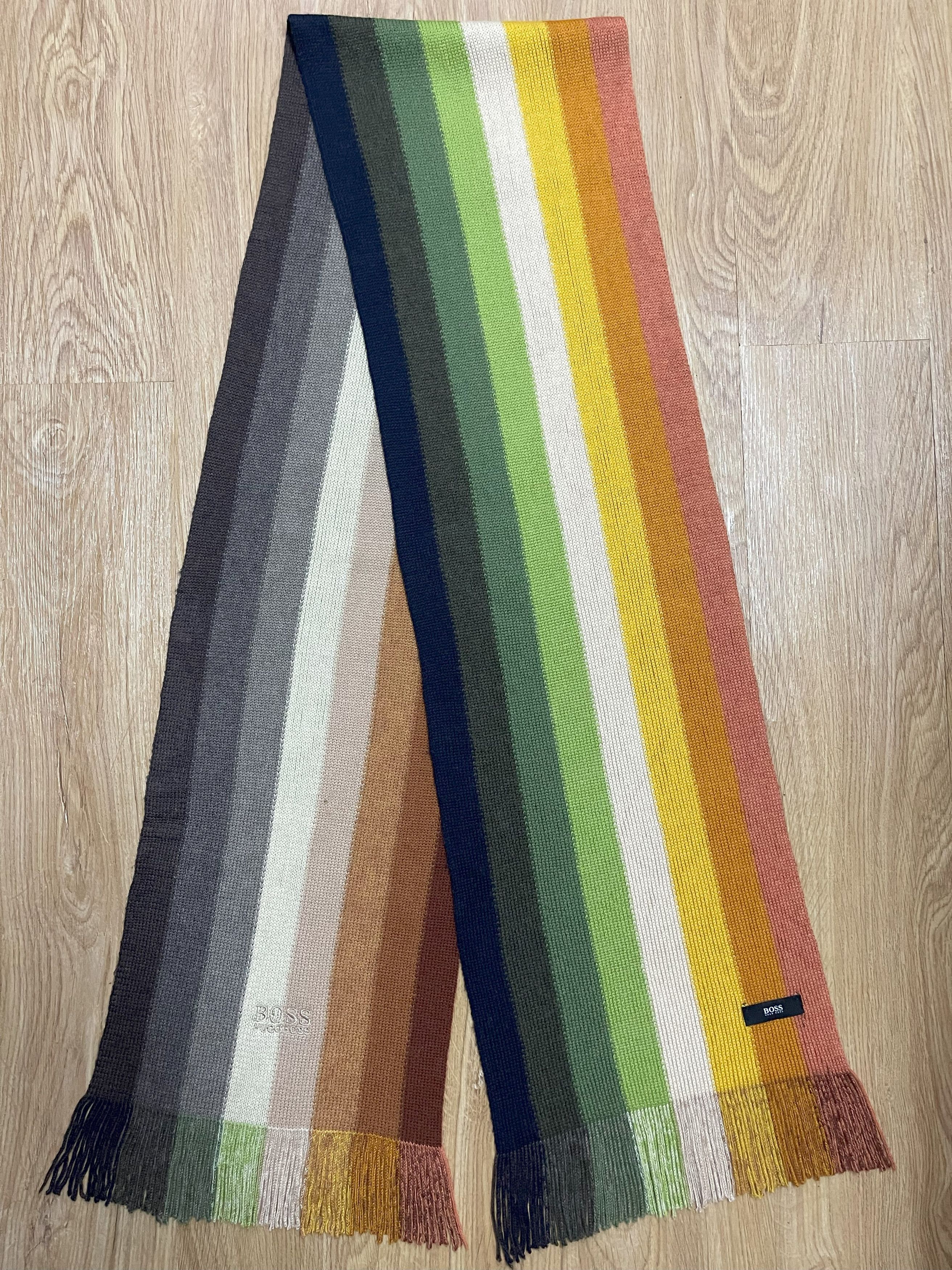 Hugo Boss Vintage Hugo Boss Scarf / Muffler - 6086 Size ONE SIZE - 10 Thumbnail