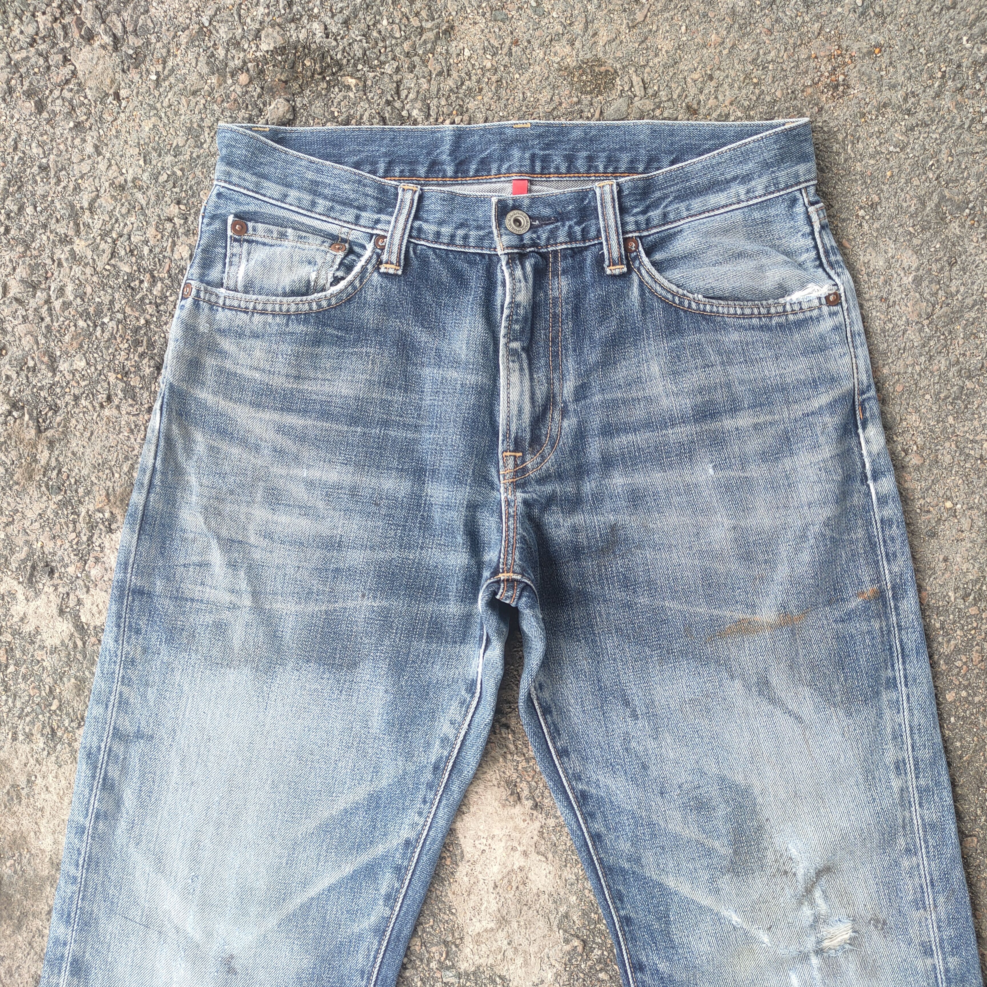 Japanese Brand VINTAGE JAPANESE FADED MUD WASHED JEANS DENIM PANTS Size US 32 / EU 48 - 3 Thumbnail