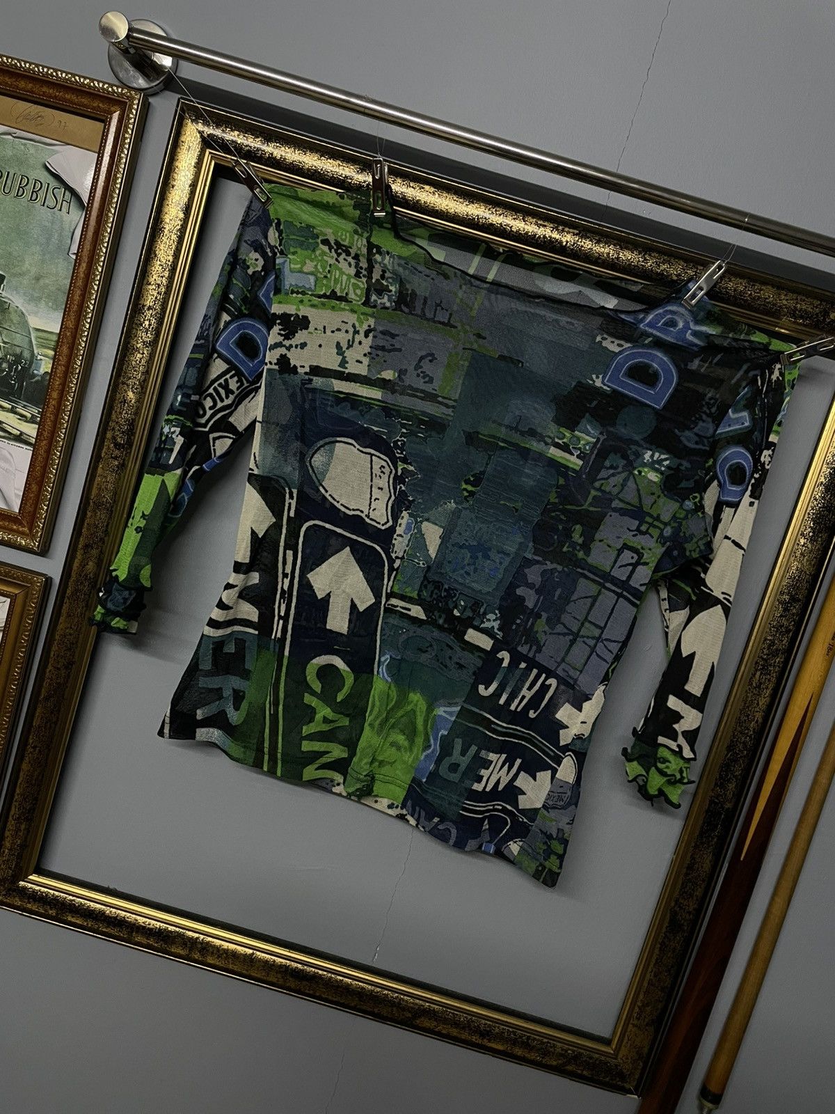 GOA Vintage 1990s Japan Designer Raphegi Drug Cripple Punk Mesh Size US S / EU 44-46 / 1 - 2 Thumbnail