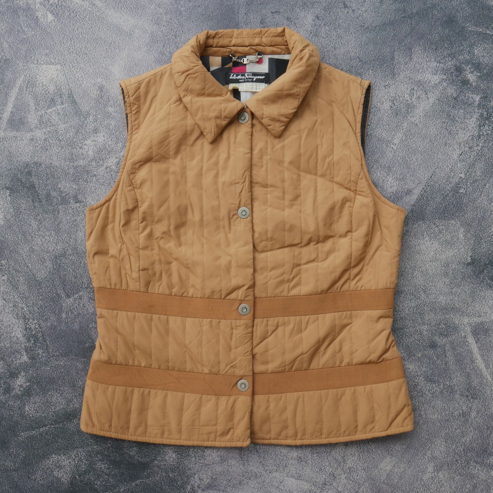 Salvatore Ferragamo Salvatore Ferragamo Padded Vest Vintage Made In Italy Size M / US 6-8 / IT 42-44 - 2 Thumbnail