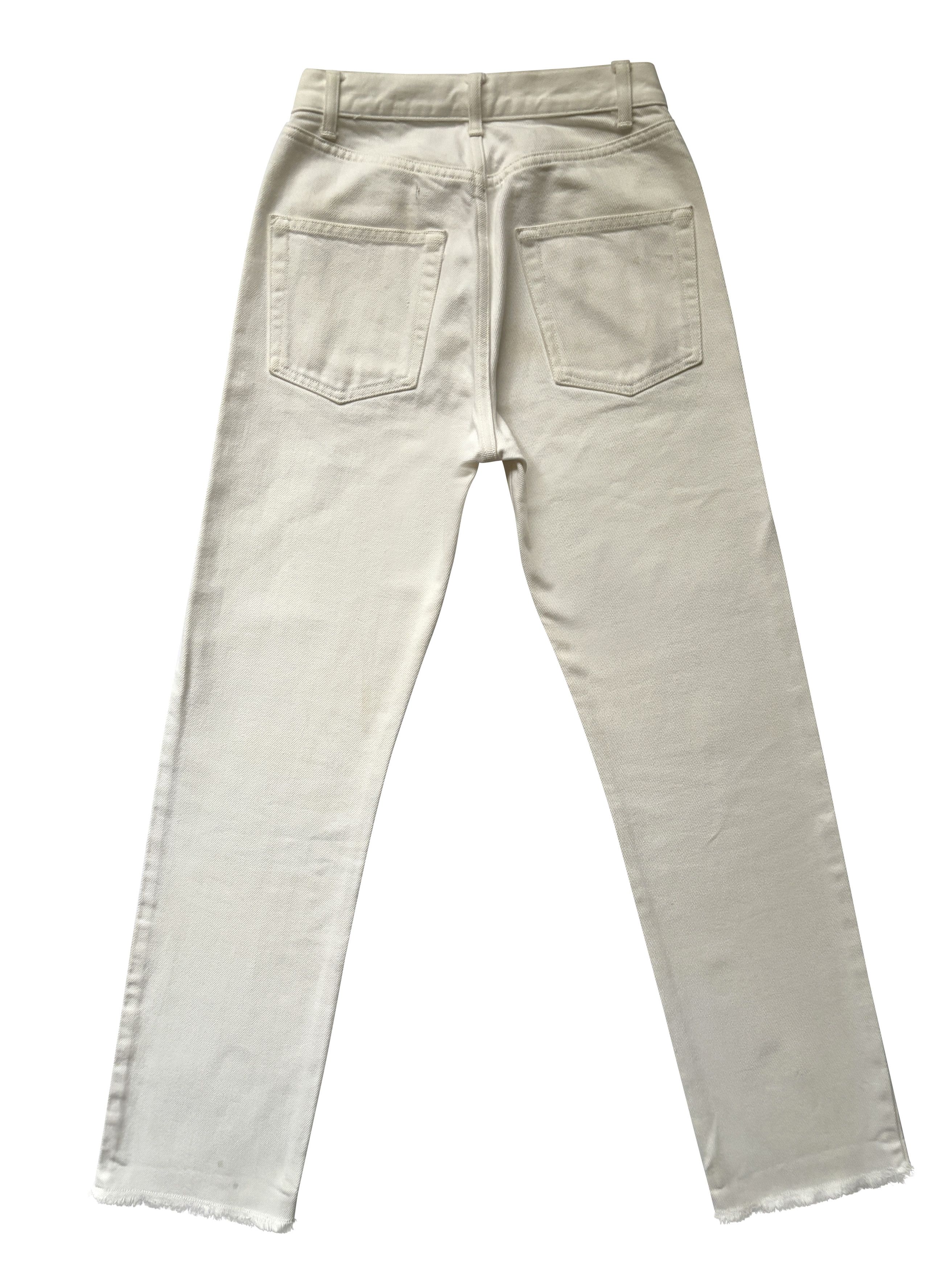 Celine ⚡️QUICK SALE⚡️ Celine White Denim Jeans Pants Size 24" / US 00 / IT 34 - 2 Thumbnail