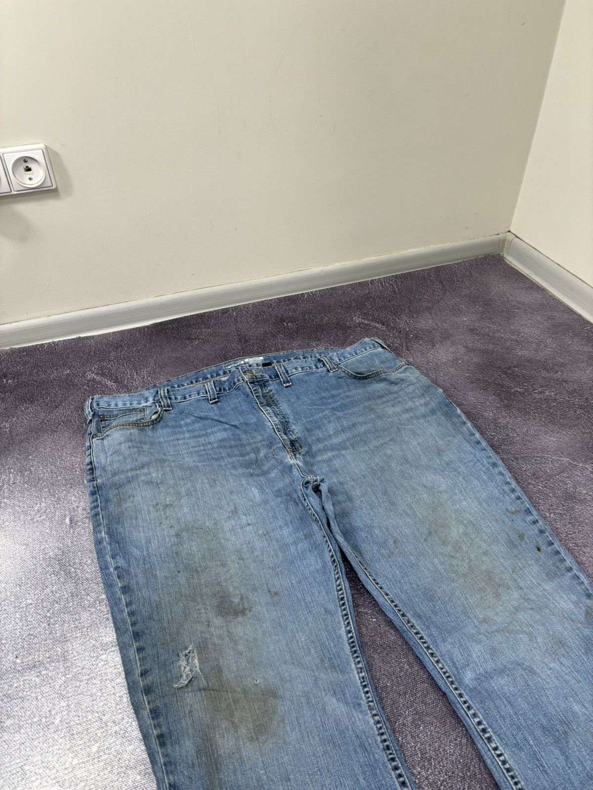 Carhartt Vintage Carhartt Y2K Distressed Denim Hype Skate Baggy Jeans Size US 44 / EU 60 - 10 Thumbnail
