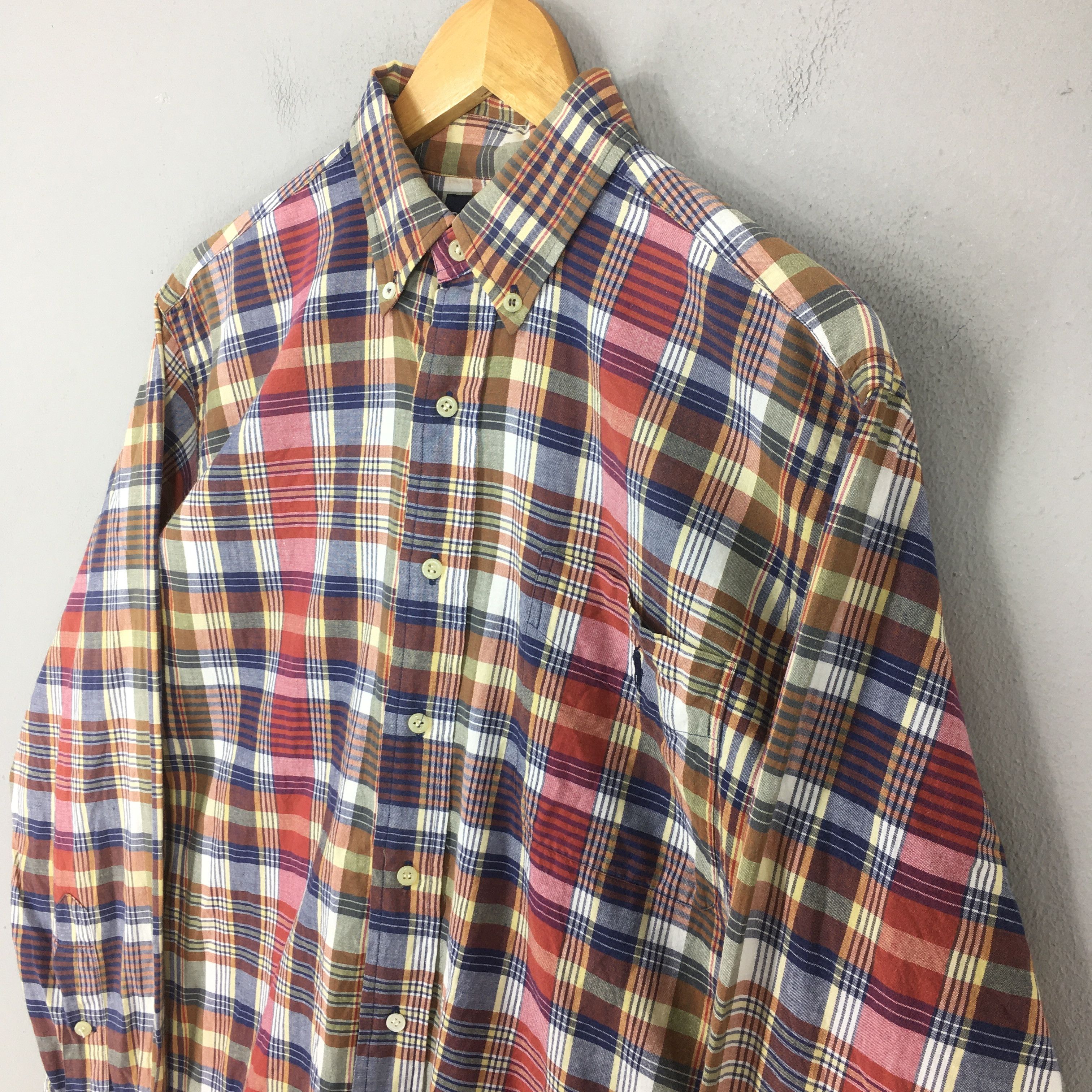 Polo Ralph Lauren Vintage 90s Polo Ralph Lauren Checkered Flannel Shirt Small Size US S / EU 44-46 / 1 - 3 Thumbnail