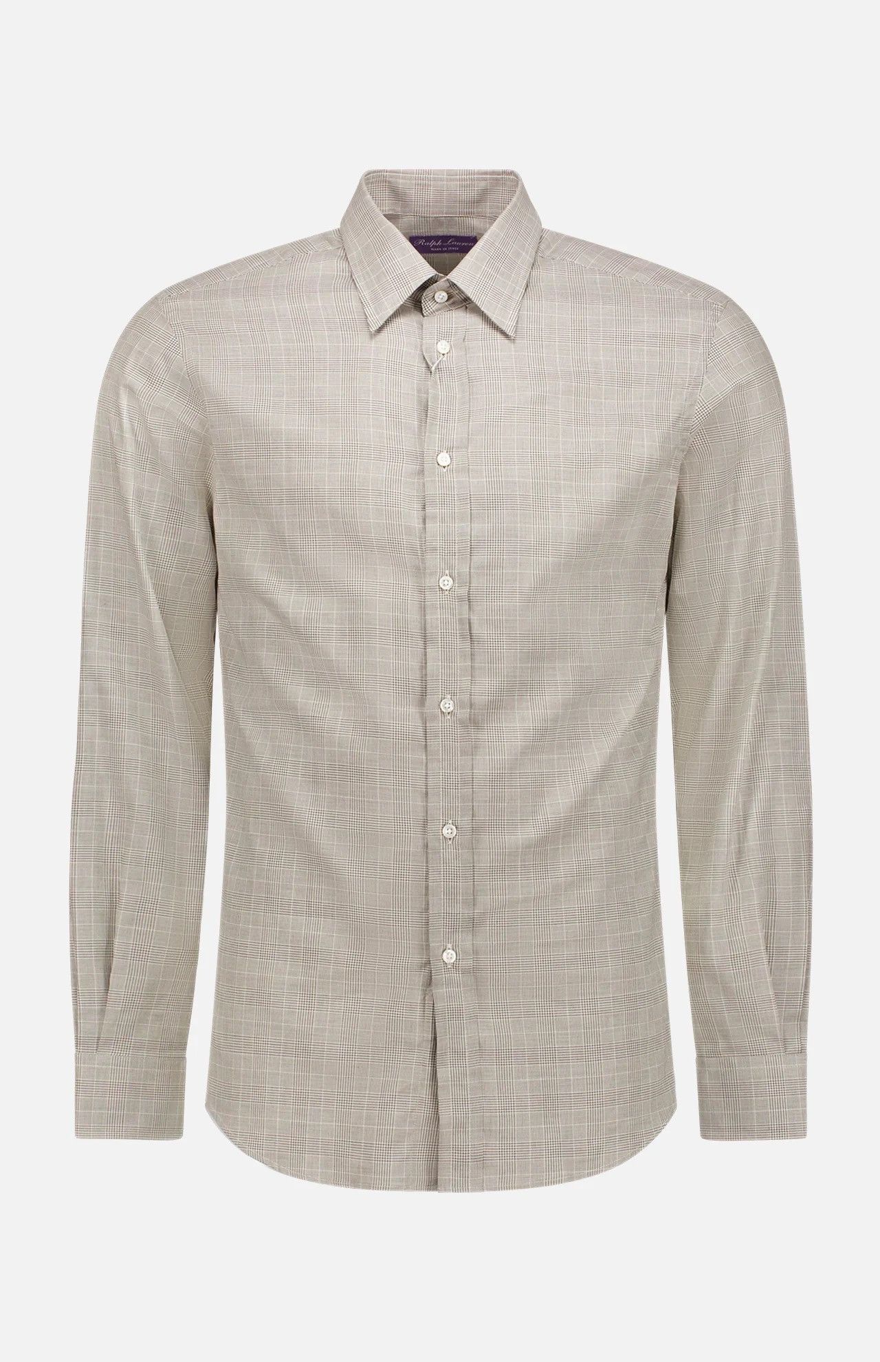 Ralph Lauren Purple Label Gray Cotton Glen Check Long Sleeve Sport Shirt $595 2x Size US XXL / EU 58 / 5 - 1 Thumbnail