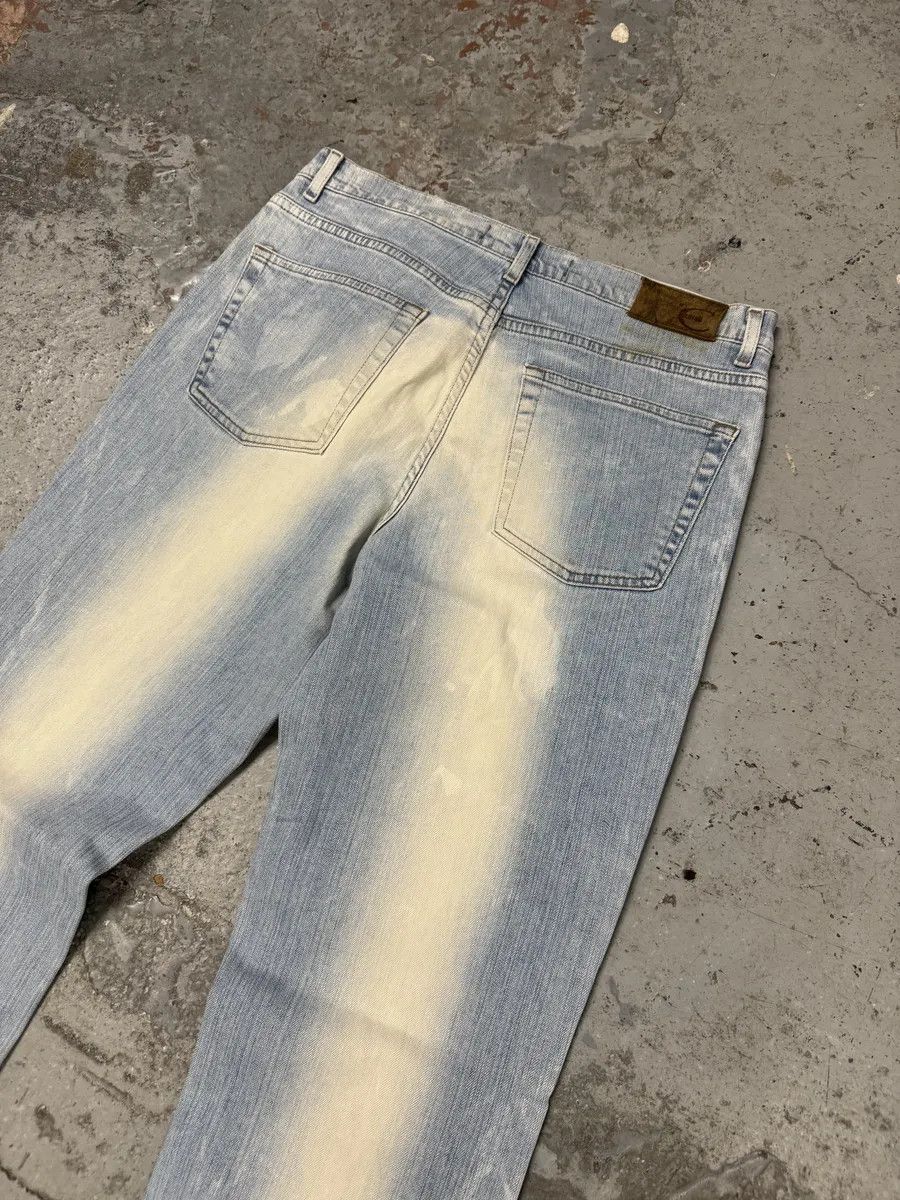 Just Cavalli 2000s Cavalli Blue White Faded Denim Jeans Size US 31 - 8 Thumbnail