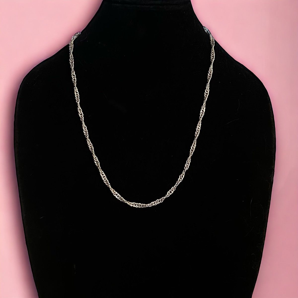 Vintage Vintage silver twisted chain necklace Size ONE SIZE - 1 Thumbnail