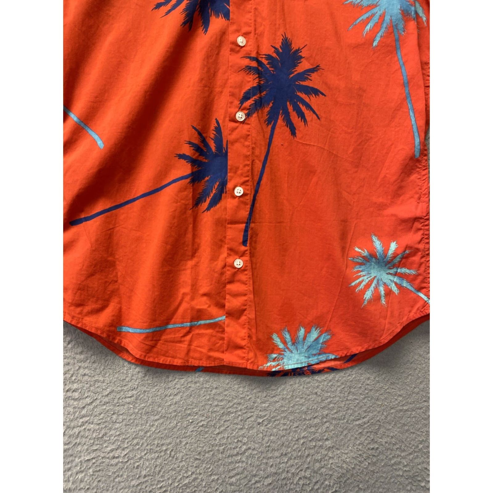 Bonobos Bonobos Button Shirt Mens Cotton Orange Blue Gray Long Sleeve M Slim Fit Size US M / EU 48-50 / 2 - 2 Thumbnail