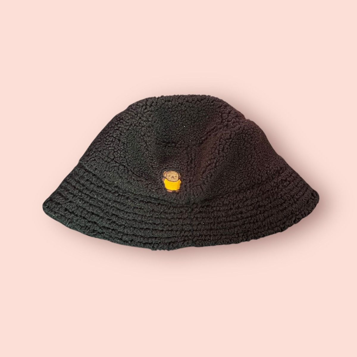 Anime × Cartoon Network × Japanese Brand RARE MIFFY BEAR SHERPA FLEECE BLACK BUCKET HAT Size ONE SIZE - 7 Thumbnail