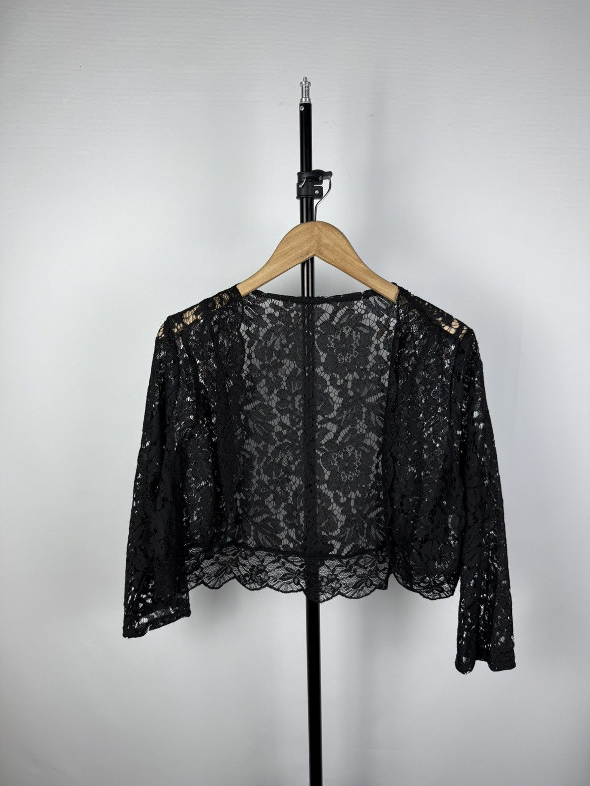 Hysteric Glamour × Japanese Brand JAPANESE 🔥 VINTAGE BLACK MESH Cardigan JPG GAULTIER STYLE Size XL / US 12-14 / IT 48-50 - 1 Thumbnail