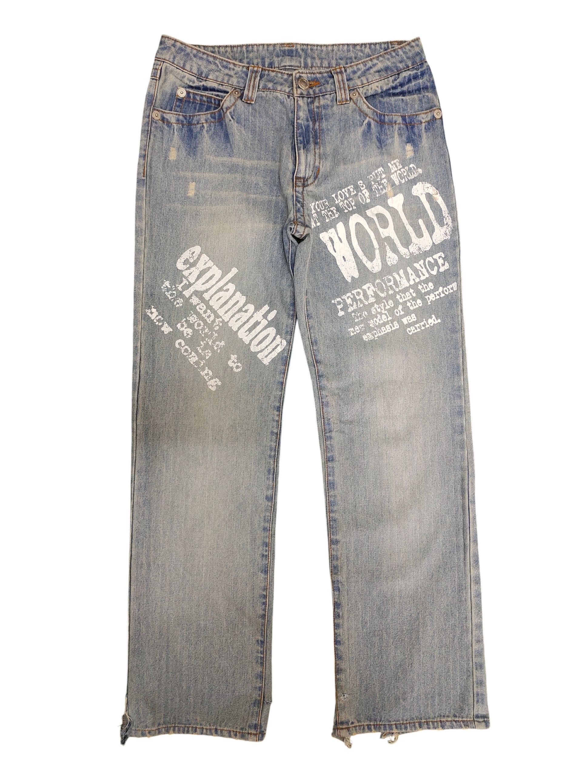 Number (N)ine × Undercover Japanese Brand Explanation World Clawmark Distress Jeans Size US 30 / EU 46 - 1 Thumbnail