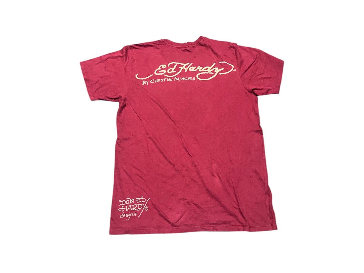 Christian Audigier × Ed Hardy × Hysteric Glamour Chinese Dragon Born Free Ed Hardy Red tshirt Size US L / EU 52-54 / 3 - 3 Thumbnail