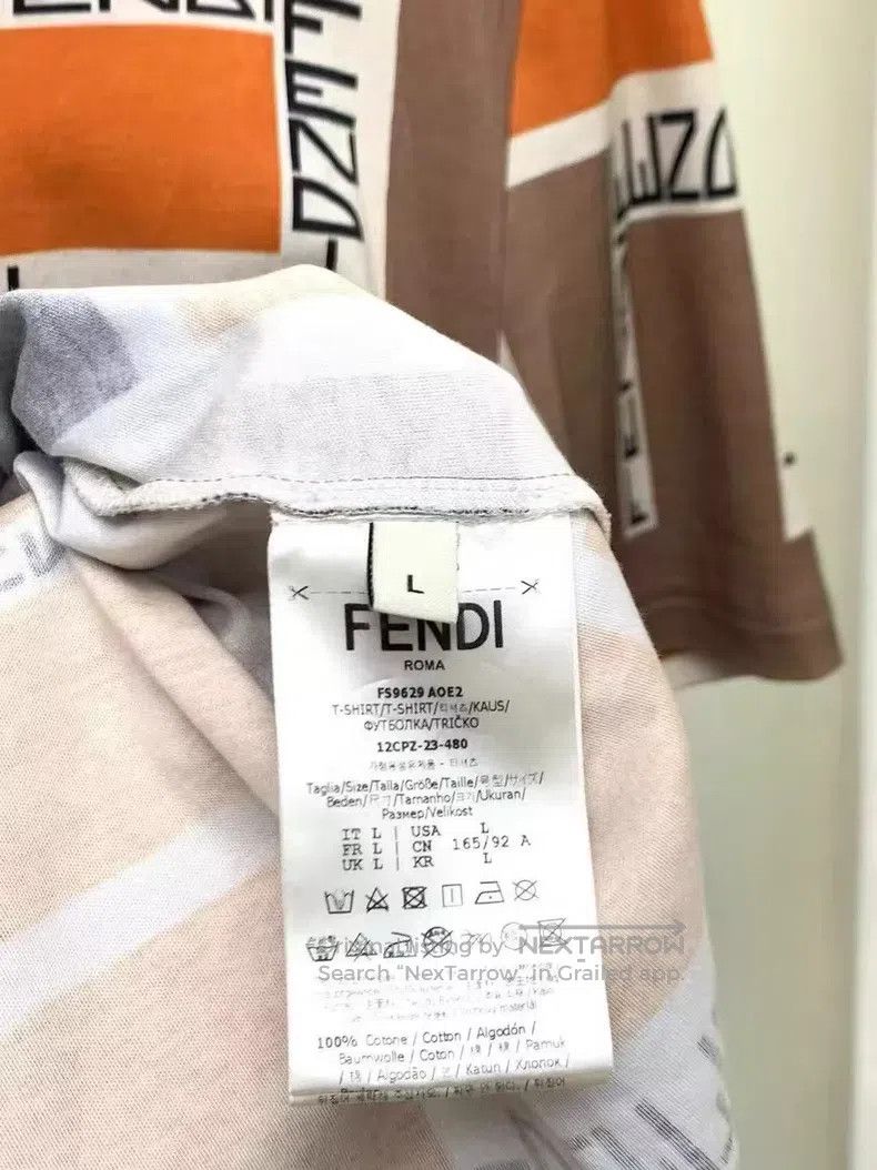 Fendi Fendi Geometric Printed Polo Shirt Size L / US 10 / IT 46 - 5 Thumbnail