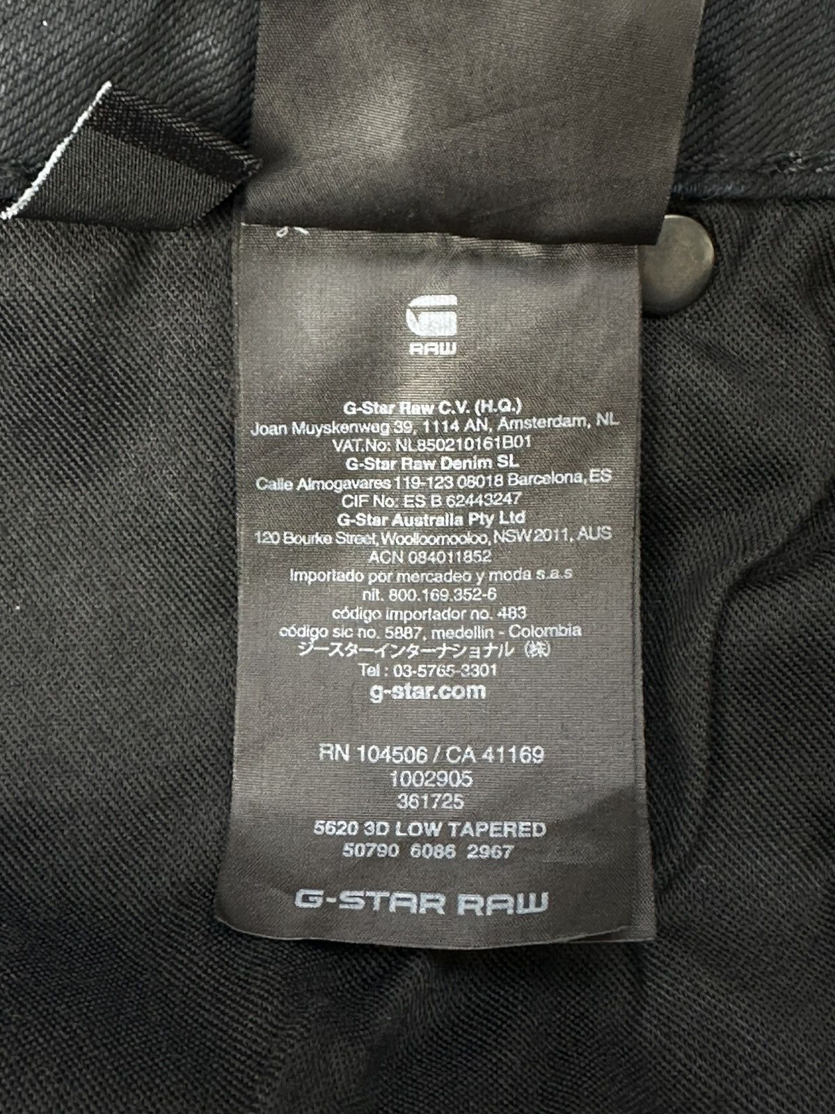 G-Star × Japanese Brand G star Raw 3D Low Tapered Baggy Jeans Size US 30 / EU 46 - 10 Thumbnail