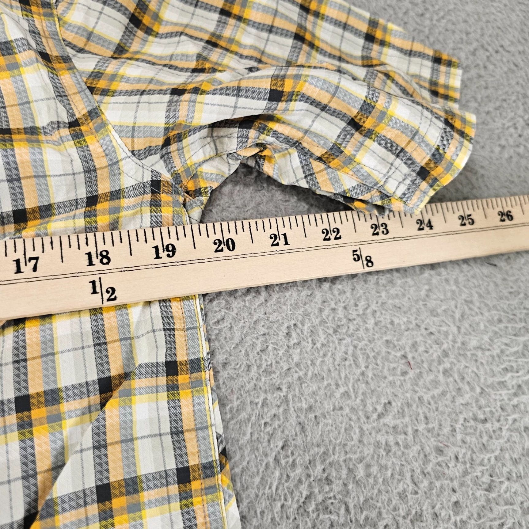 Royal Robbins Royal Robbins Shirt Mens S Yellow Check Short Sleeve Button-Up Size US S / EU 44-46 / 1 - 6 Thumbnail