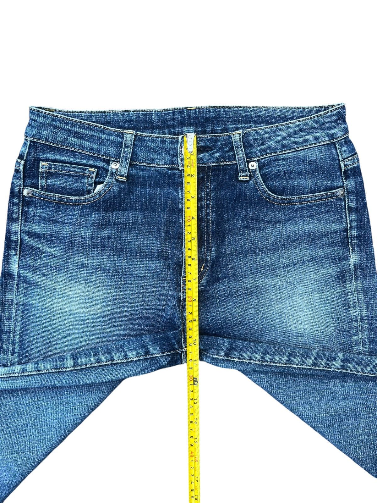 Japanese Brand × Jun Takahashi × Uniqlo Vintage Y2K Japanese Brand Blue Faded Washed Flare Jeans Size US 30 / EU 46 - 12 Thumbnail